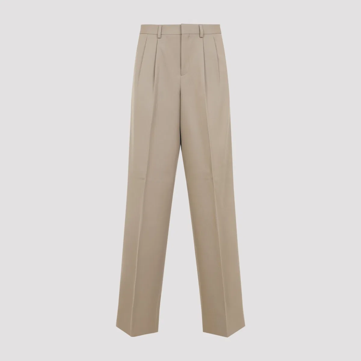Celine Trousers With Pleats In Cotton And Wool 