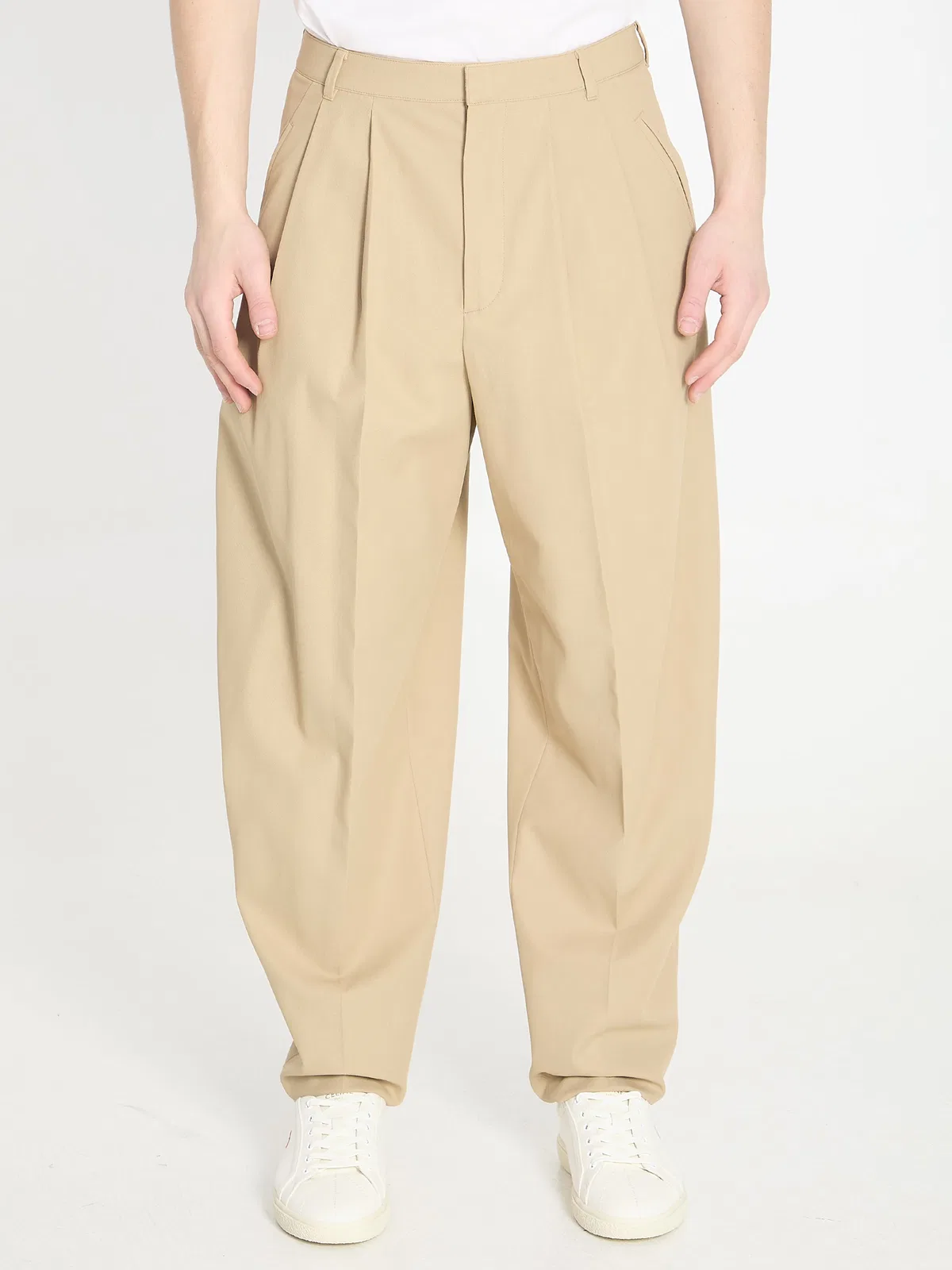 Celine Beige Montauk Cotton Pants