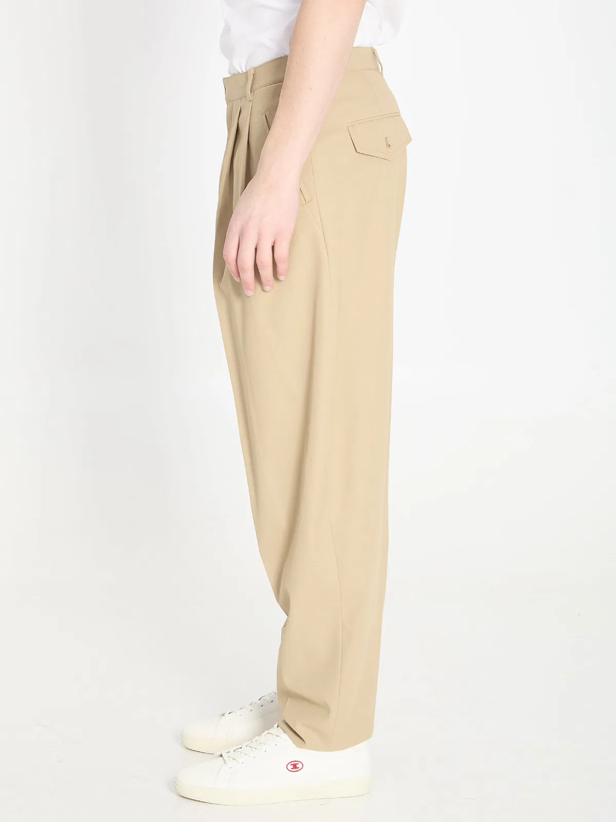 Celine Beige Montauk Cotton Pants