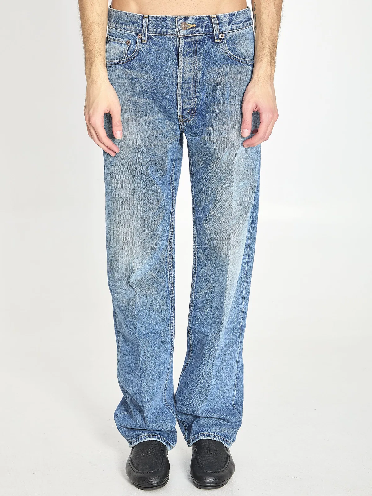 Celine Blue Boyfriend 001 Cotton Jeans