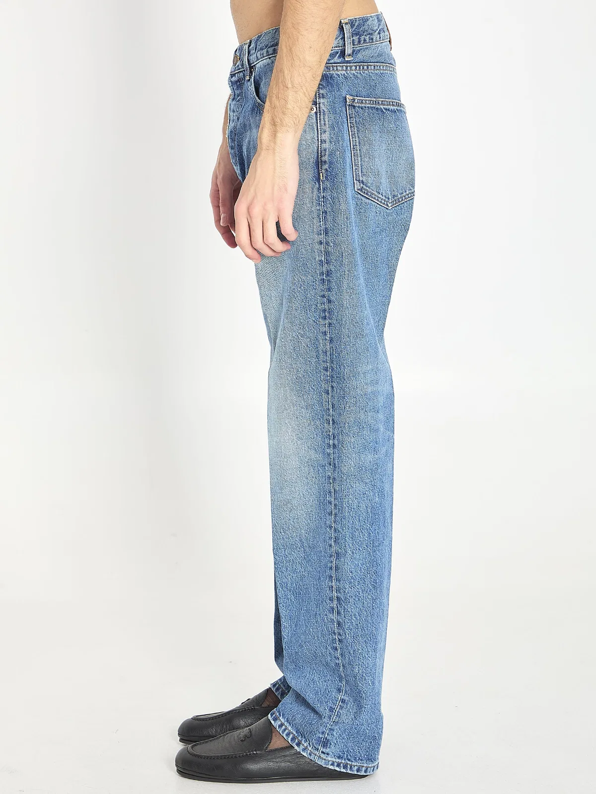 Celine Blue Boyfriend 001 Cotton Jeans
