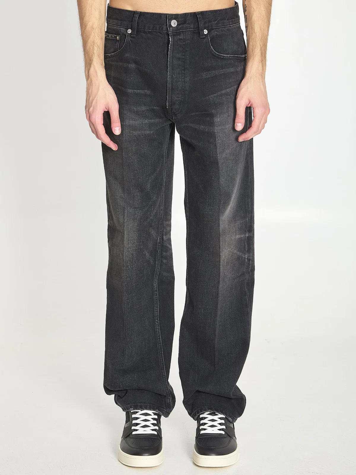 Celine Black Boyfriend 001 Cotton Jeans