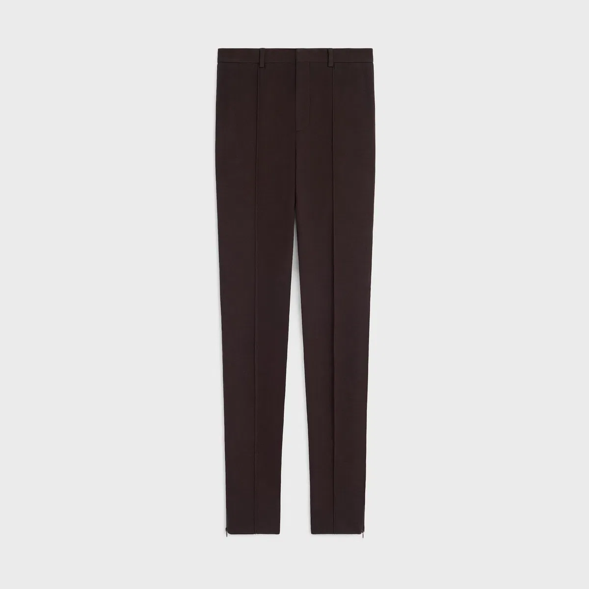 Celine Dark Brown Wool Pants