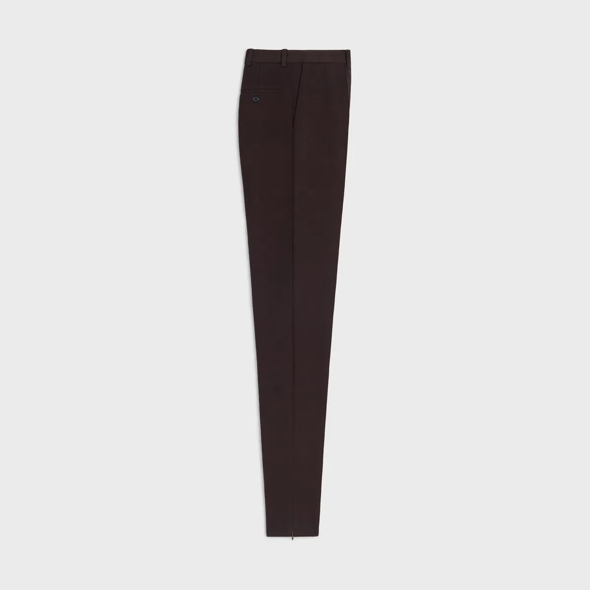 Celine Dark Brown Wool Pants