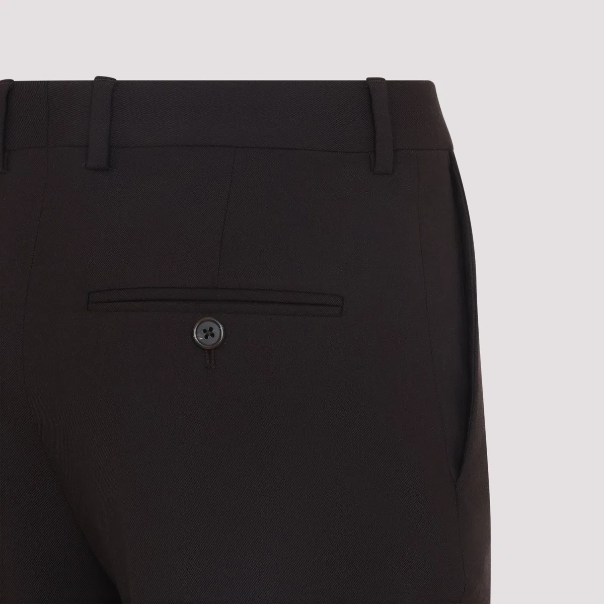 Celine Dark Brown Wool Pants