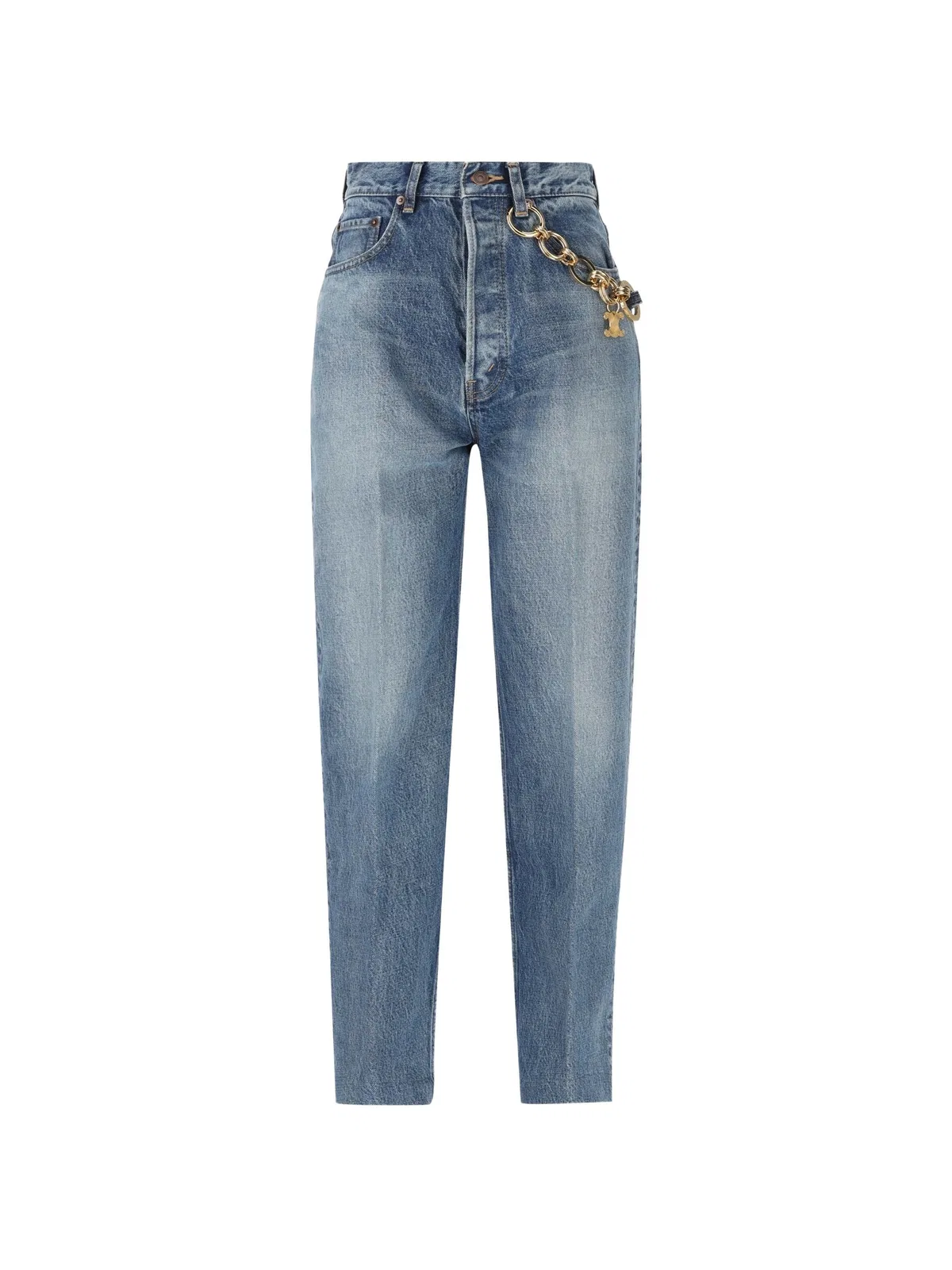 Celine Triomphe-Charm Chain-Link Jeans