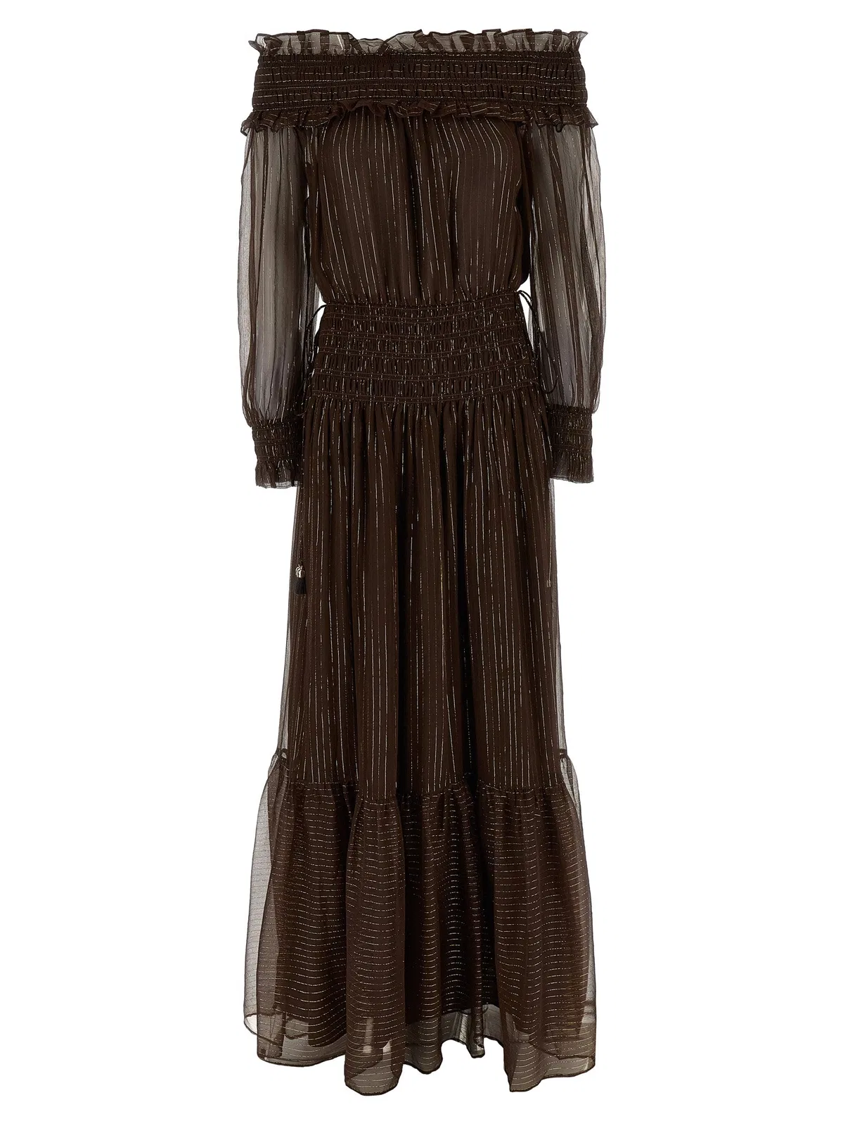 Self-Portrait Self Portrait 'Brown Georgette Off Shoul