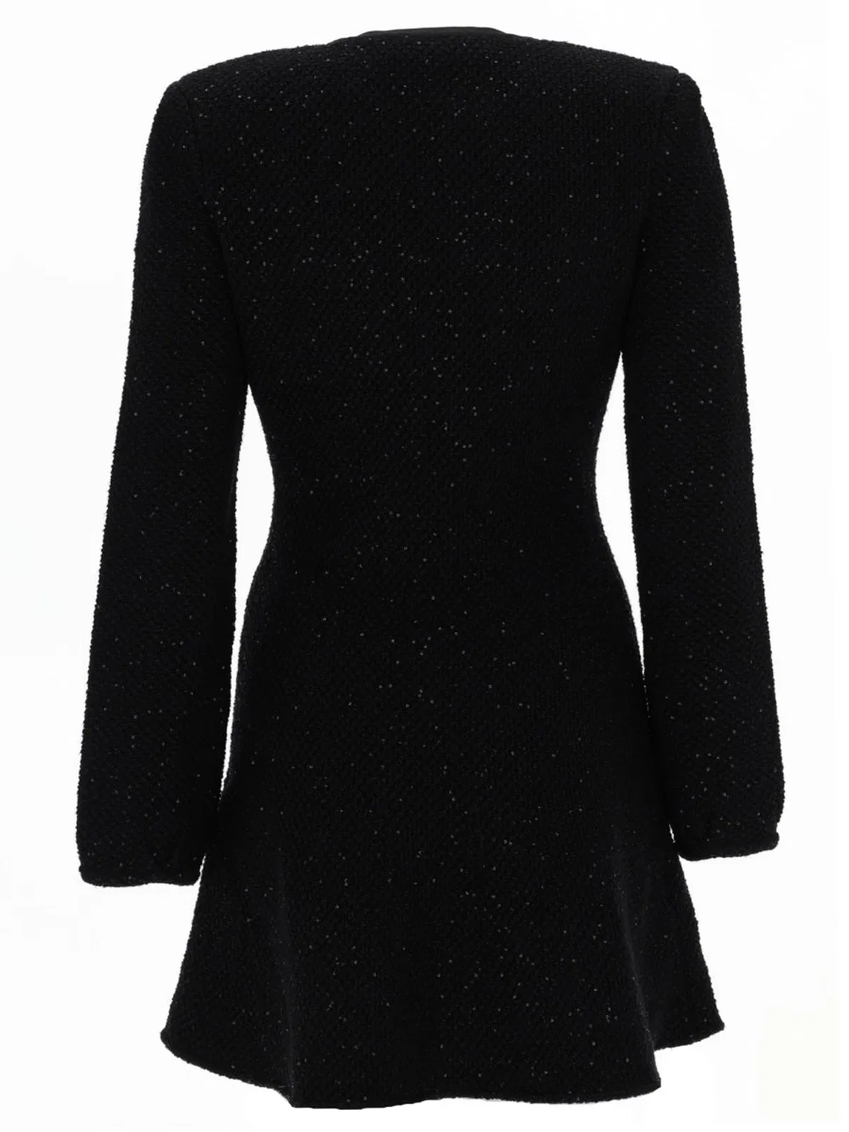 Self-Portrait Black Cotton Wool Dress