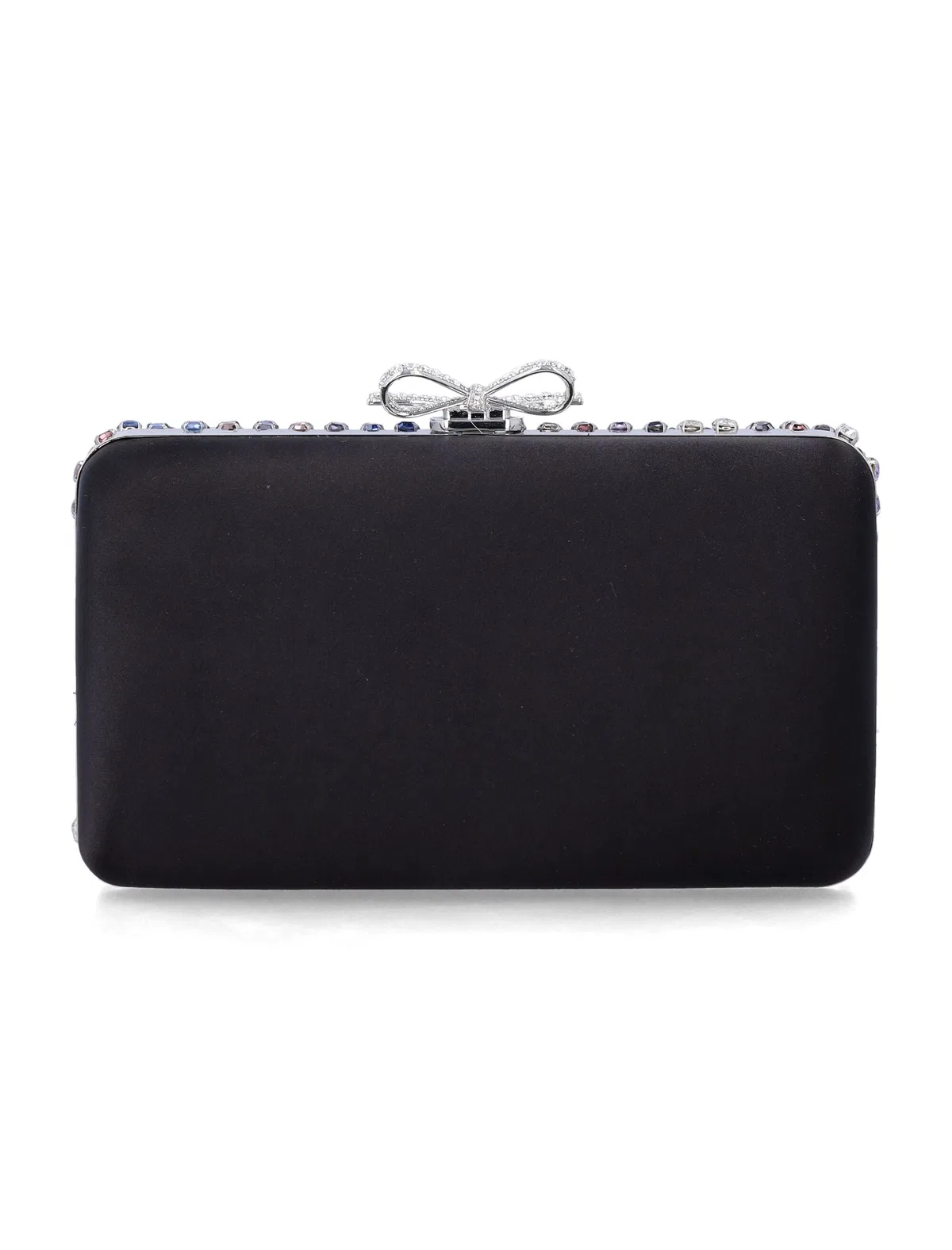 Self-Portrait Multi Crystal Chainmail Clutch