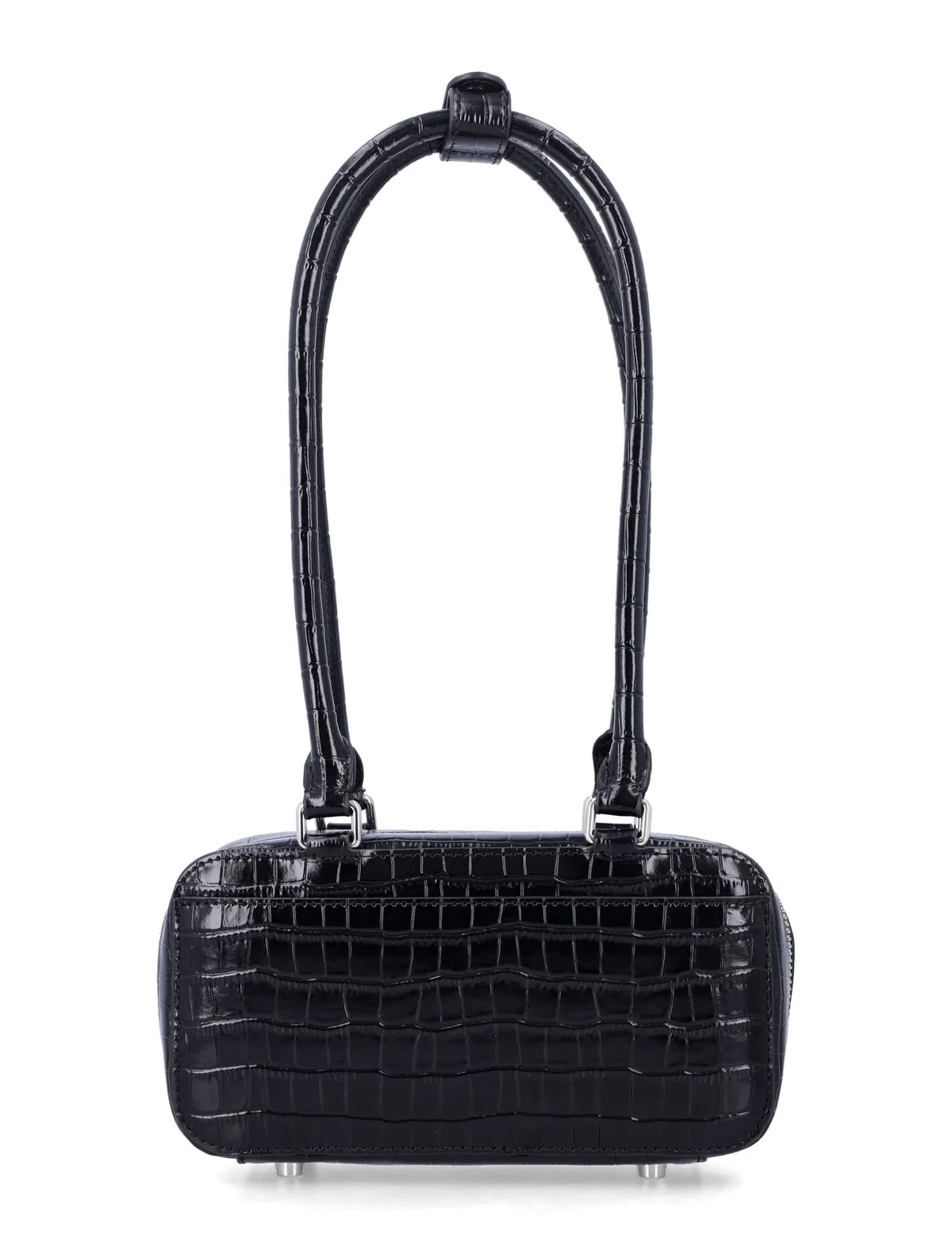 Self-Portrait Black Croc Mini Bag