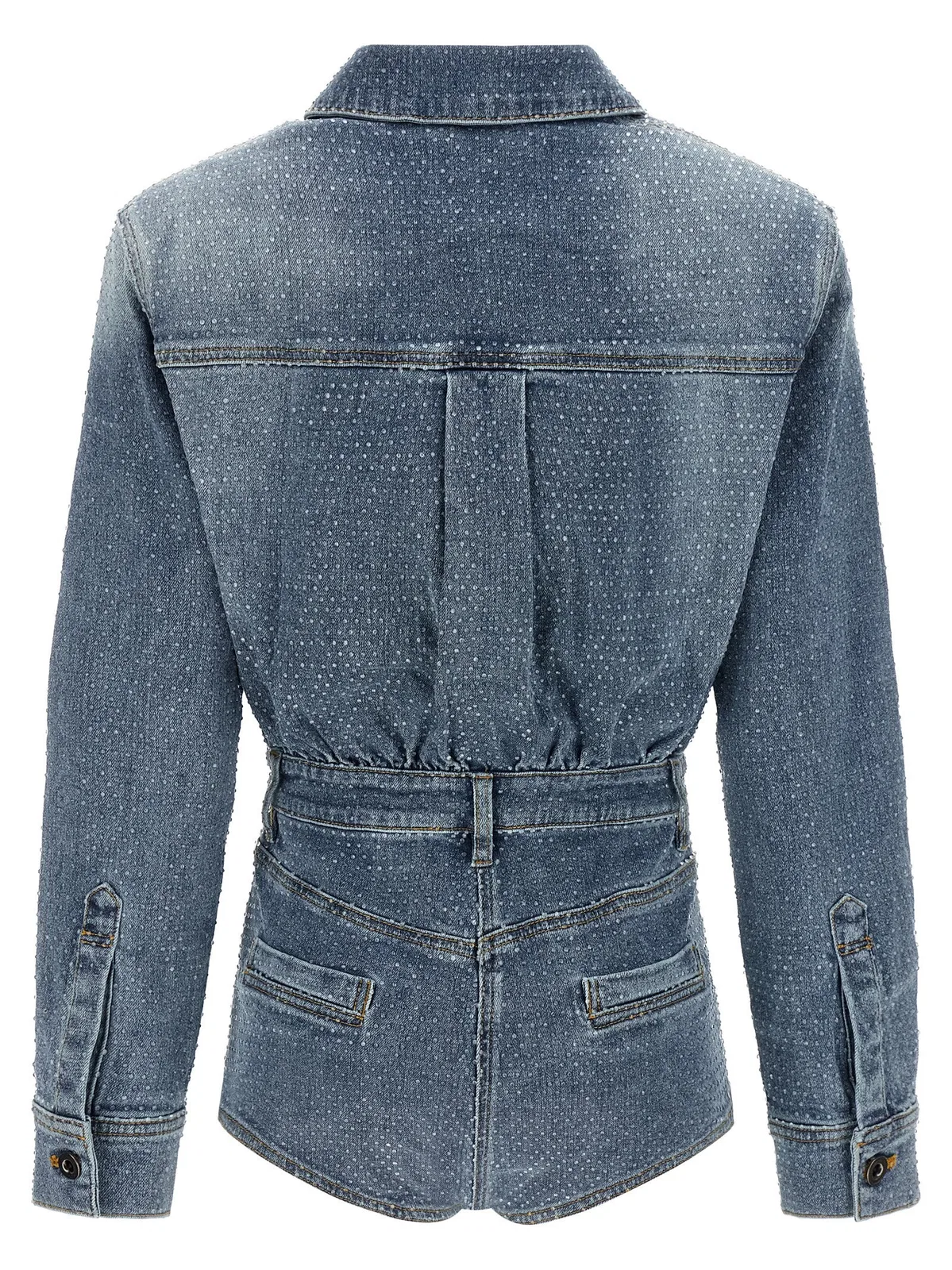 Self-Portrait Self Portrait 'Rhinestone Denim' Jumpsui