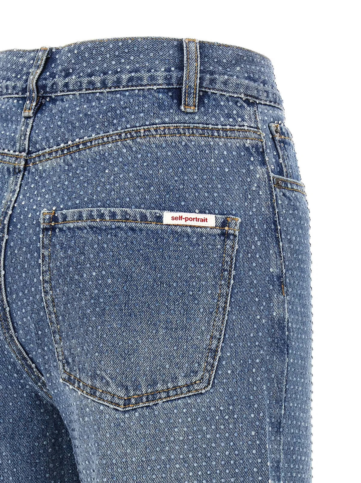Self-Portrait Self Portrait 'Rhinestone Denim Straight