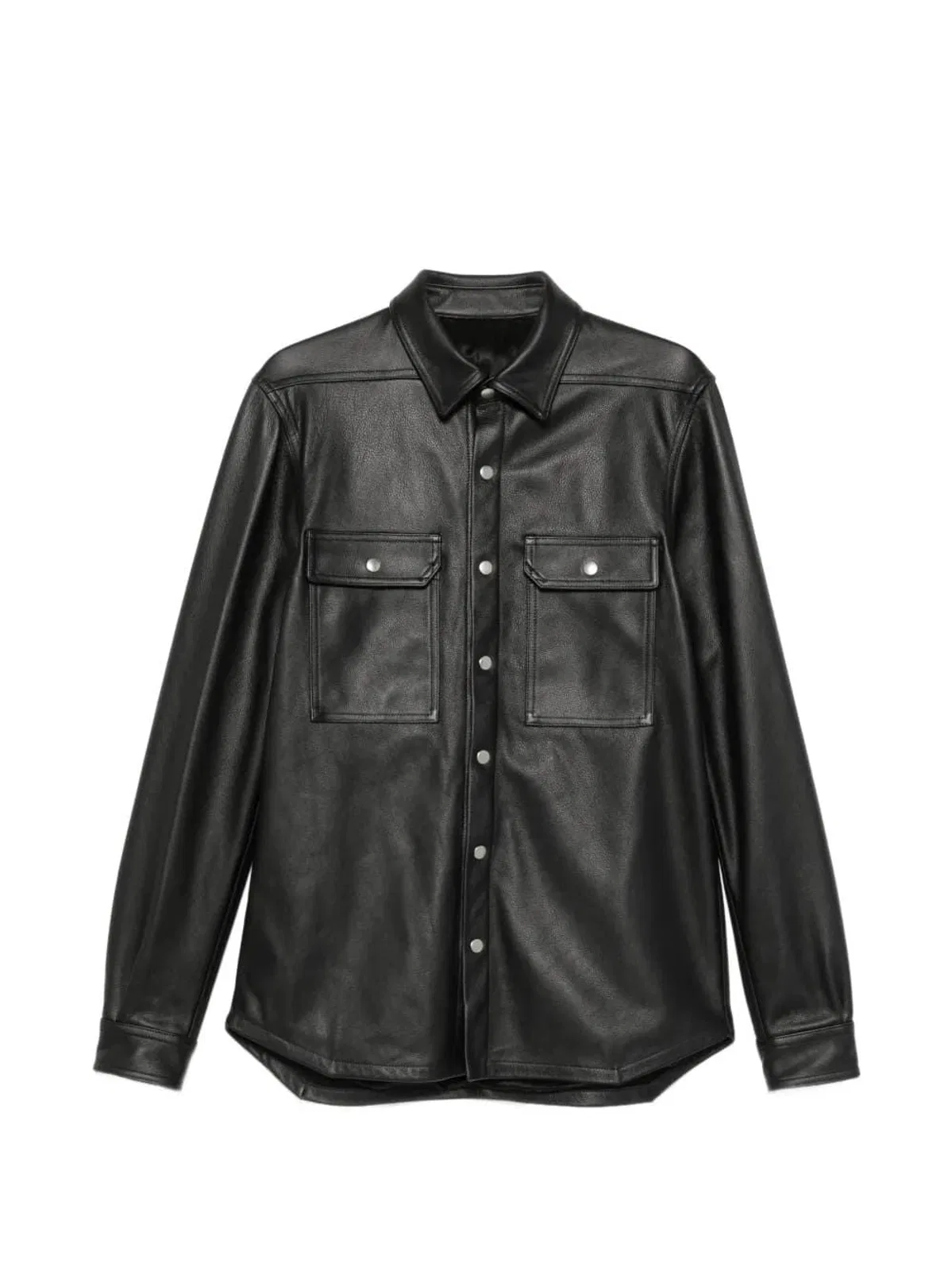Rick Owens Outershirt Leather Shirt Jacket