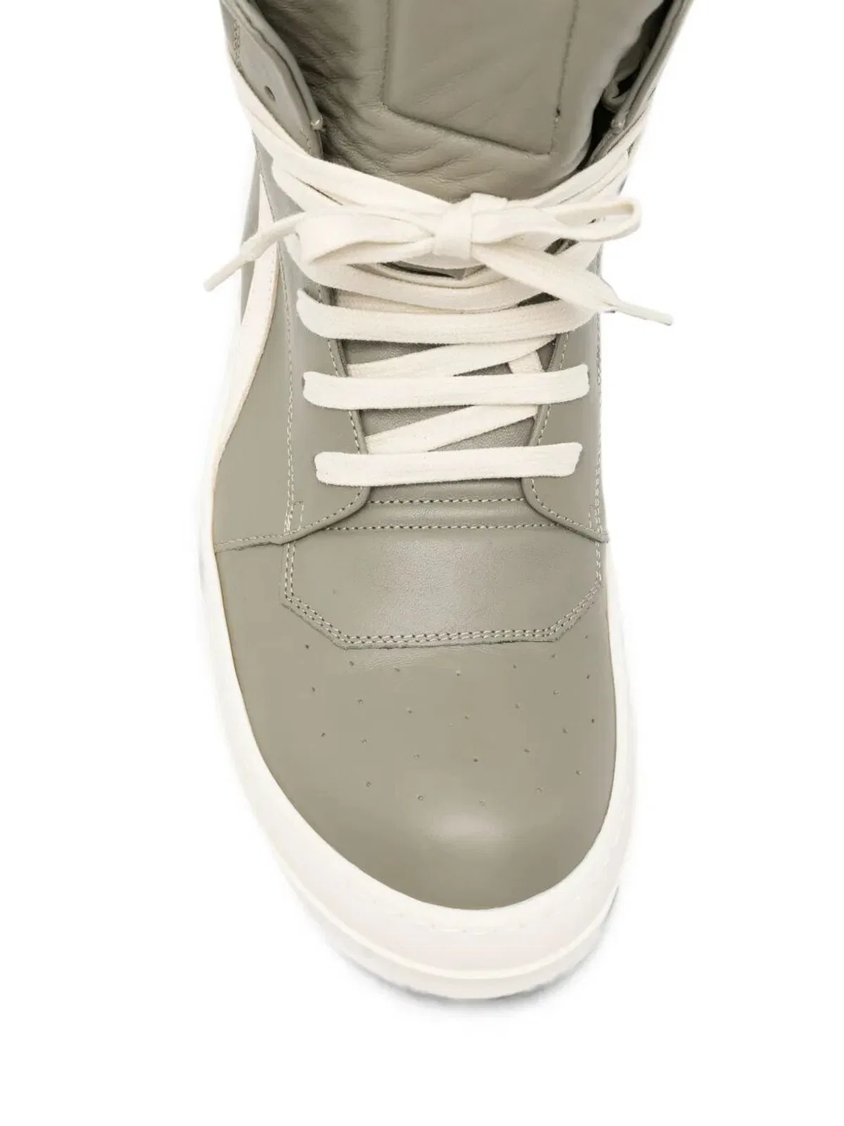 Rick Owens "Geobasket" Leather Sneakers