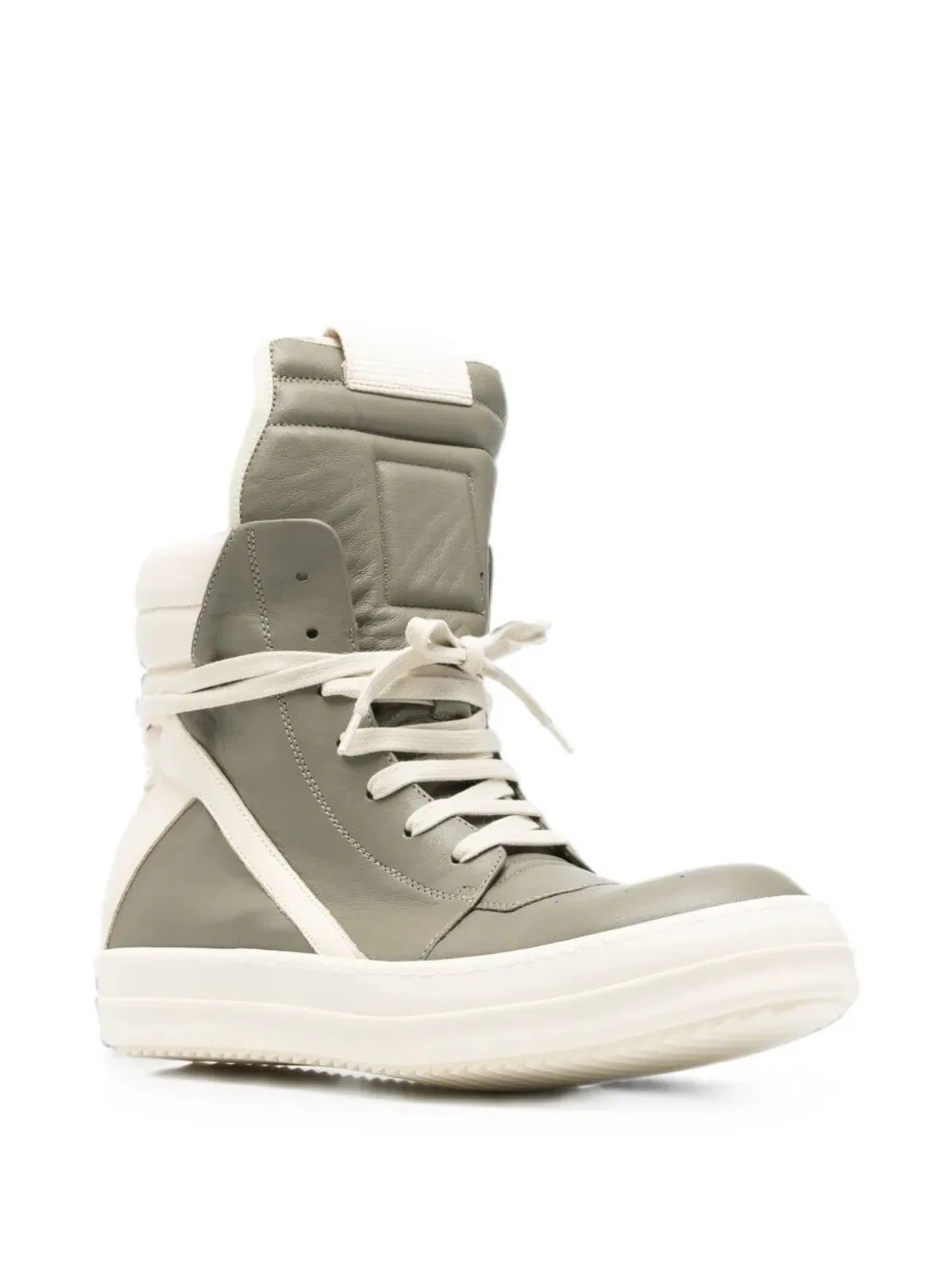 Rick Owens "Geobasket" Leather Sneakers