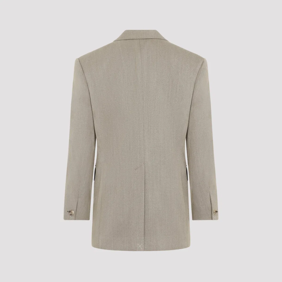 Celine Beige Colonne Wool Jacket