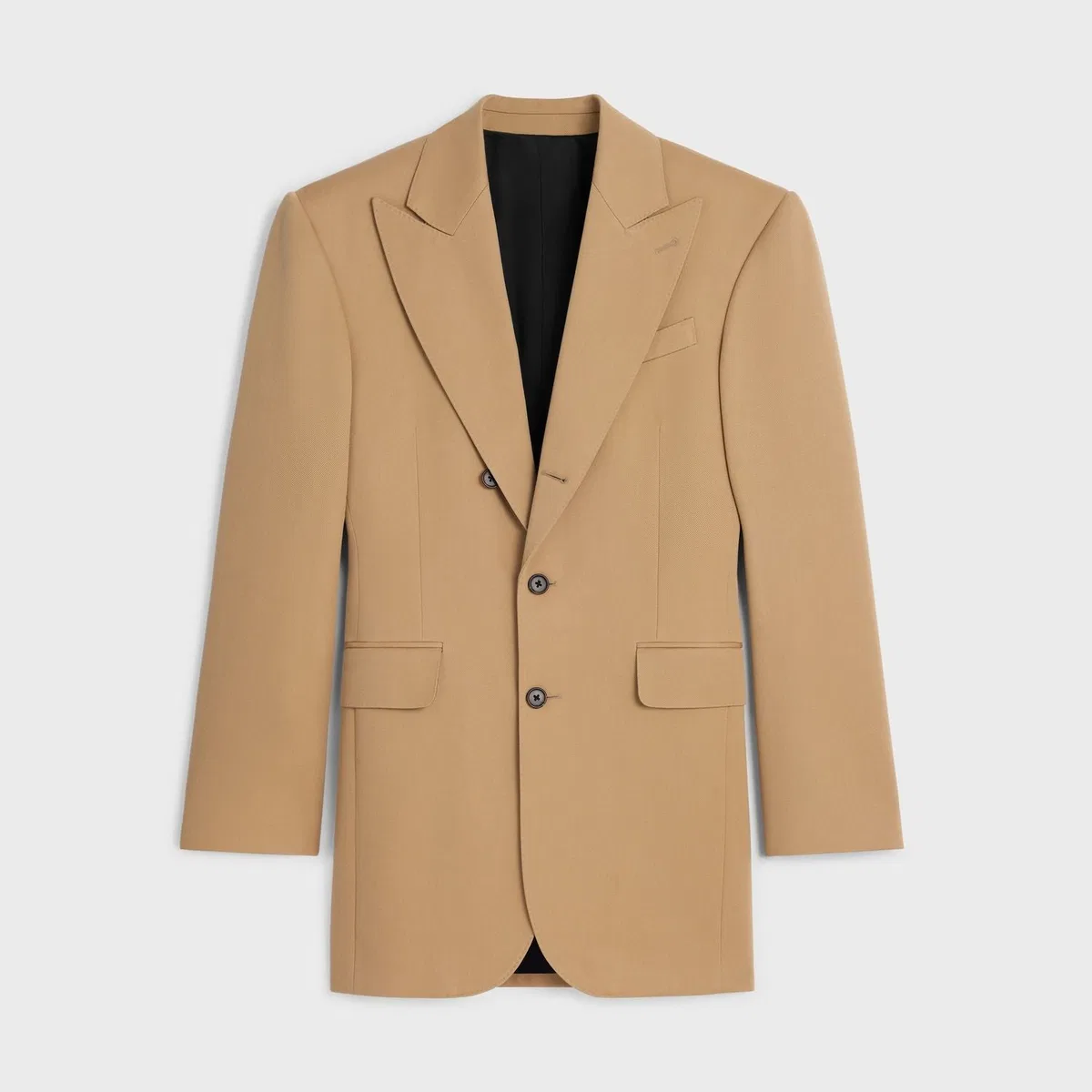 Celine Beige Colonne Wool Jacket