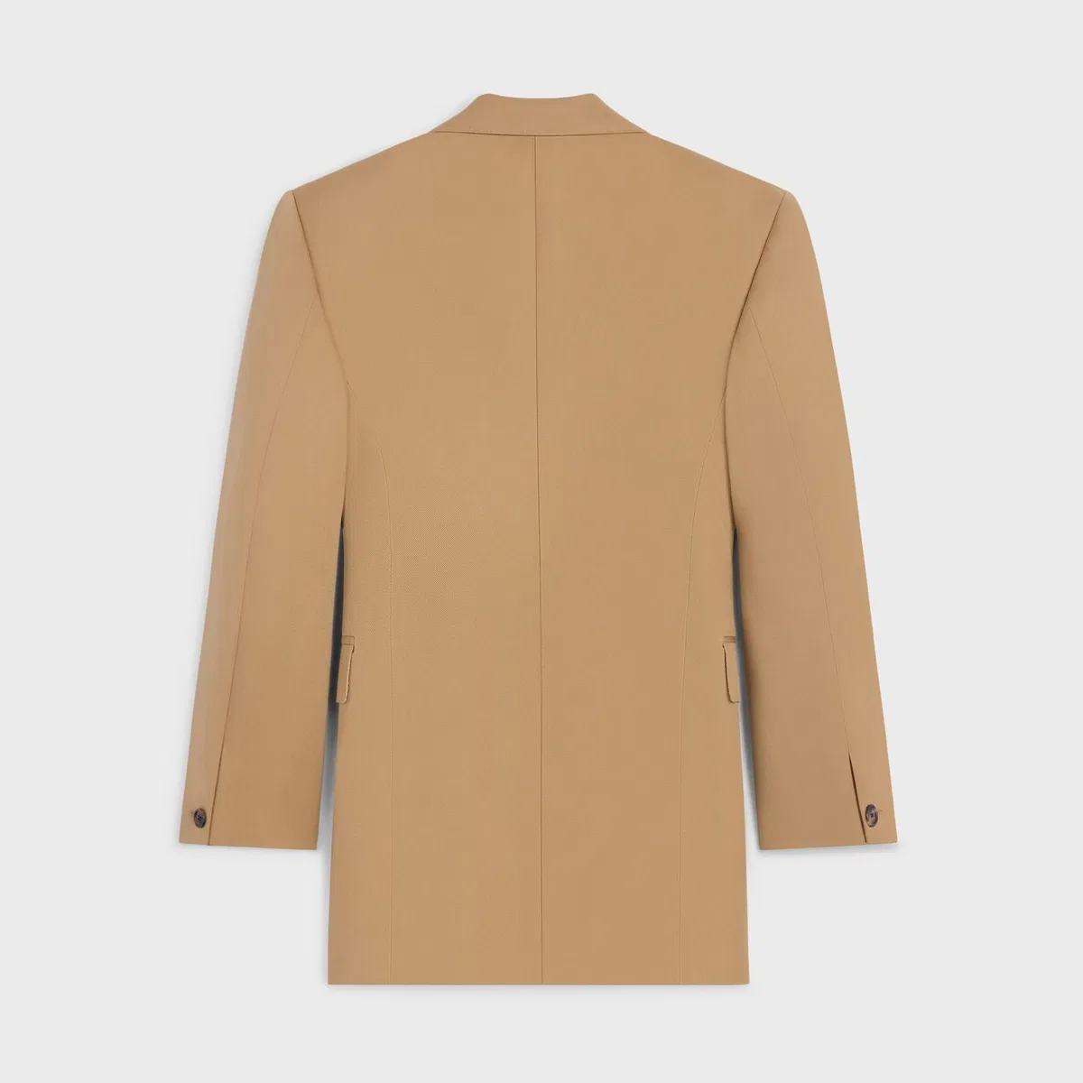 Celine Beige Colonne Wool Jacket