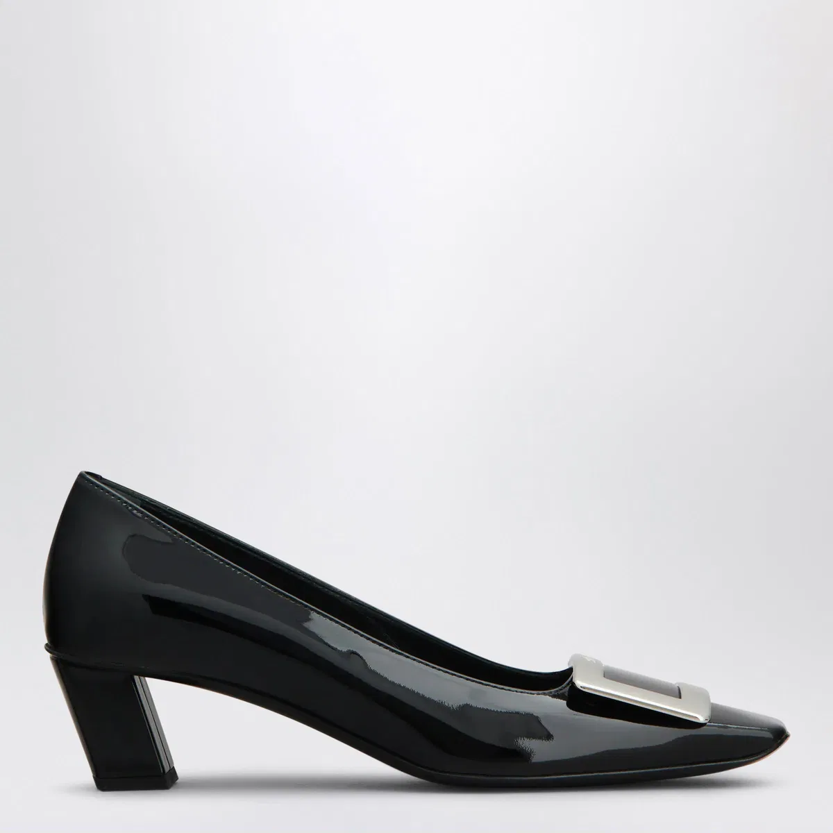 Roger Vivier Belle Vivier Patent Leather Beige Décoll