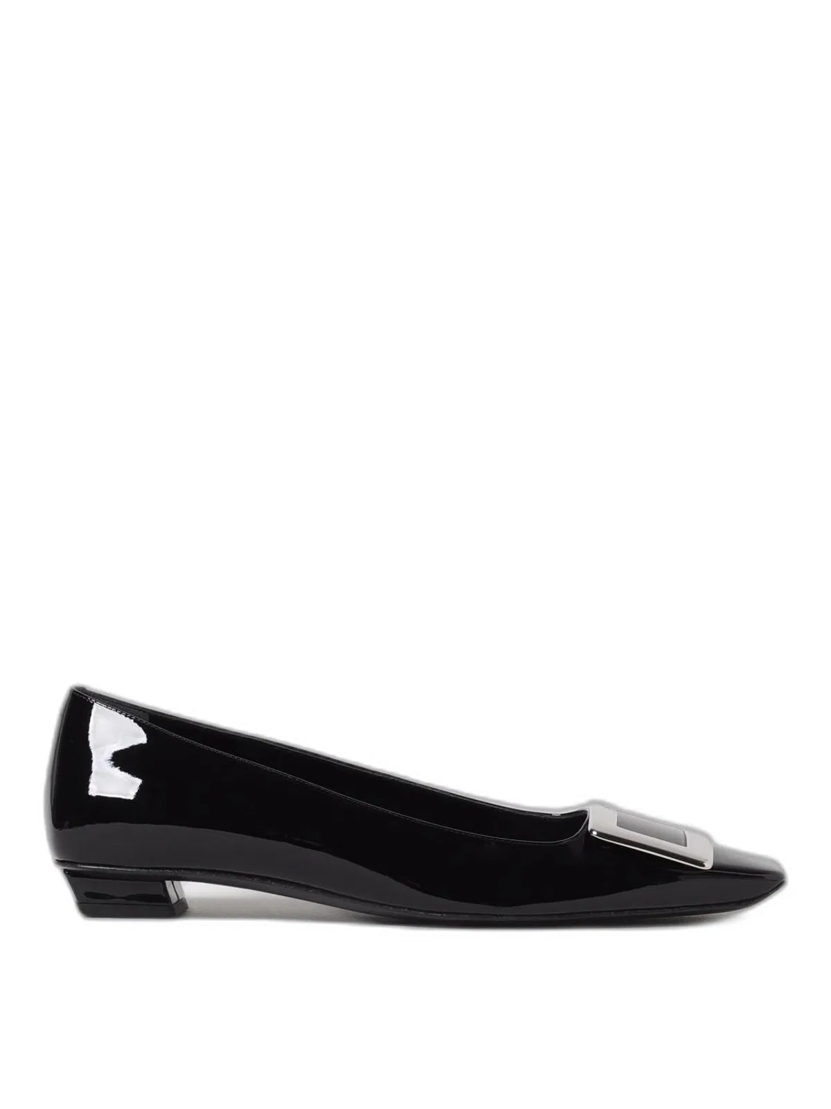 Roger Vivier Belle Patent Leather Buckle Pumps