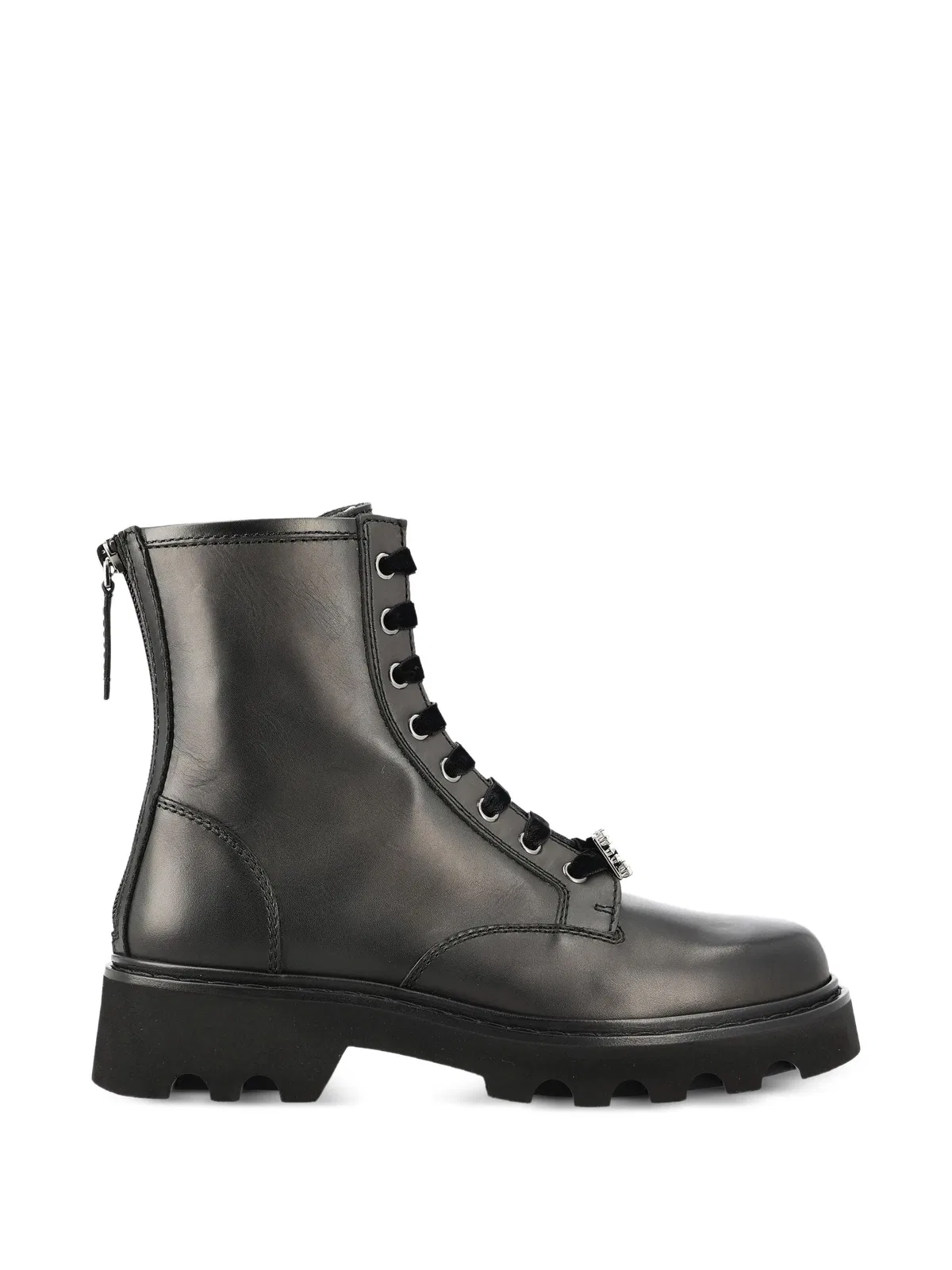 Roger Vivier Crystal-Buckle Zip-Detail Boots