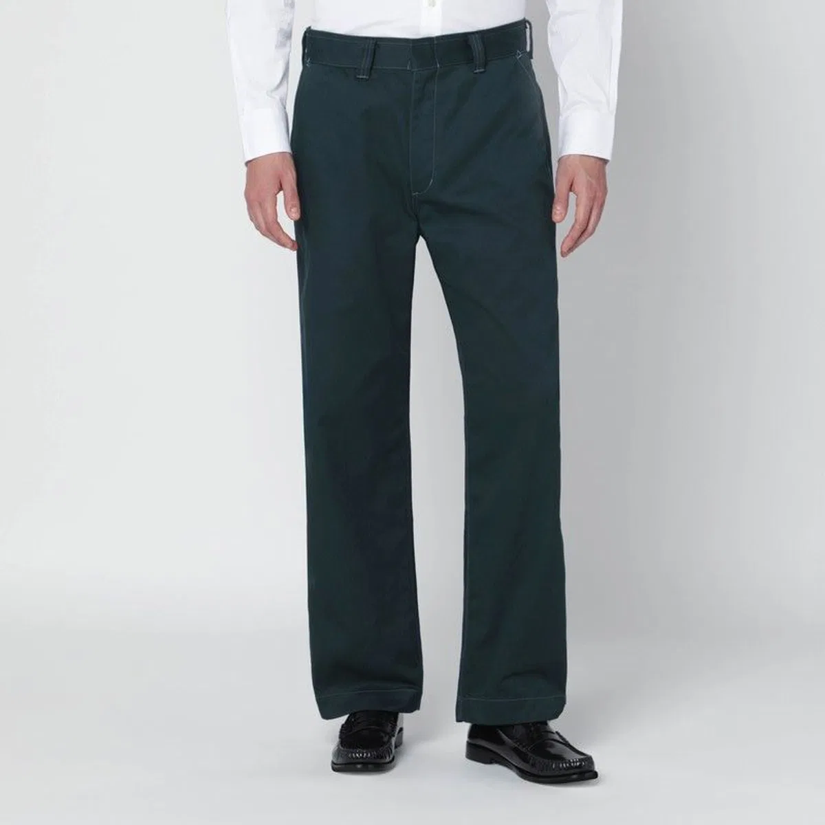 Needles Green Cottonblend Trousers
