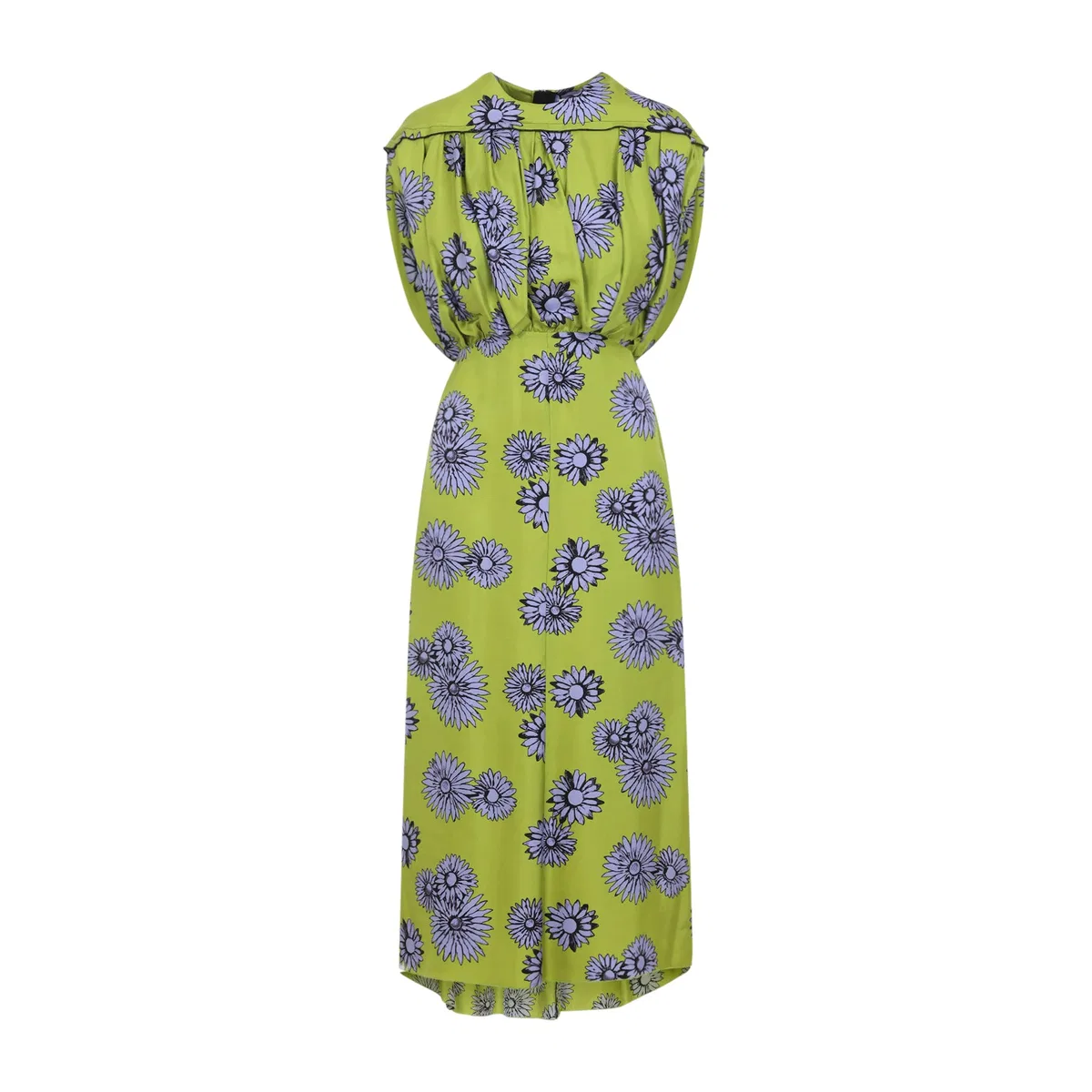 Lanvin Printed Draped Top Dress