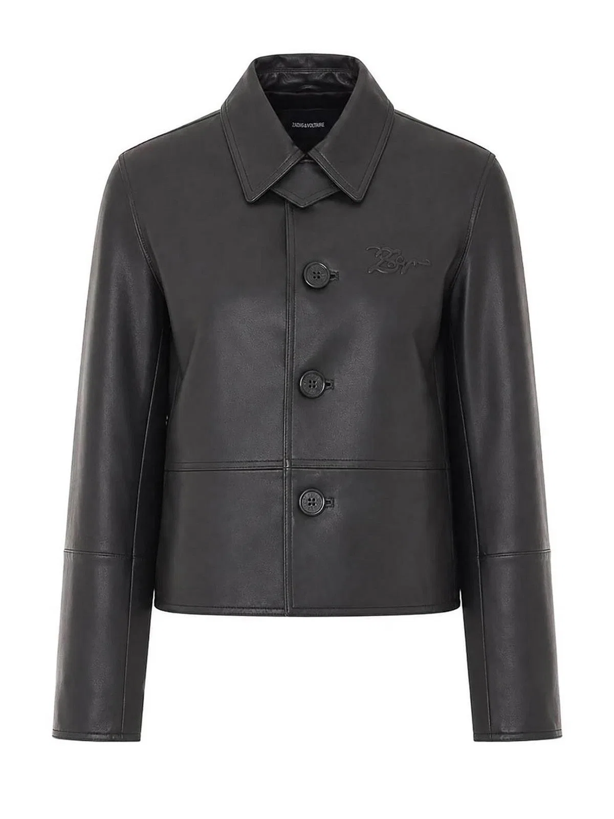ZadigVoltaire Zadig&Voltaire Black Lessa Leather Jacke