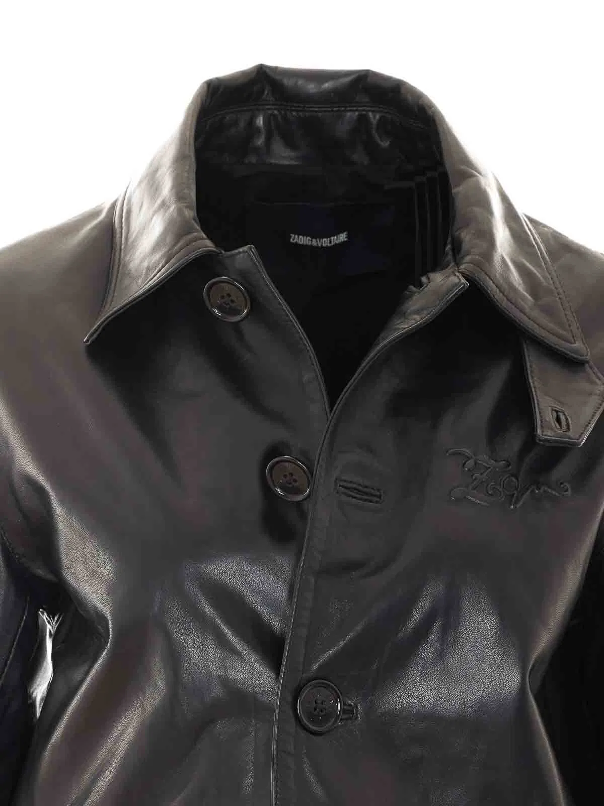 ZadigVoltaire Zadig&Voltaire Black Lessa Leather Jacke