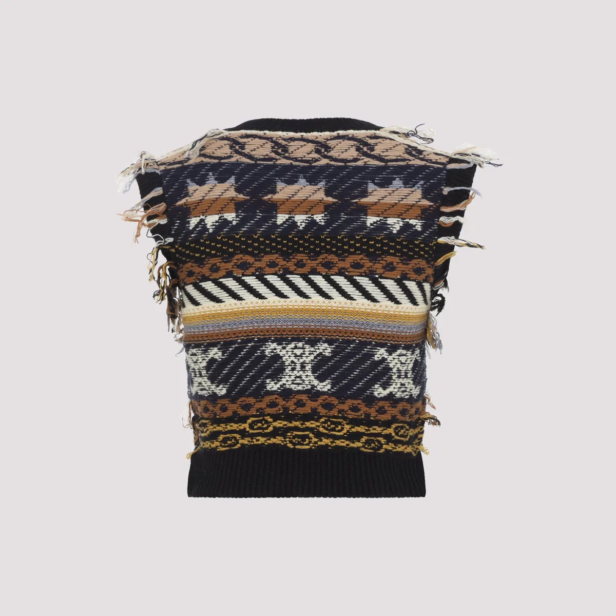 Celine Brown Cashmere Top