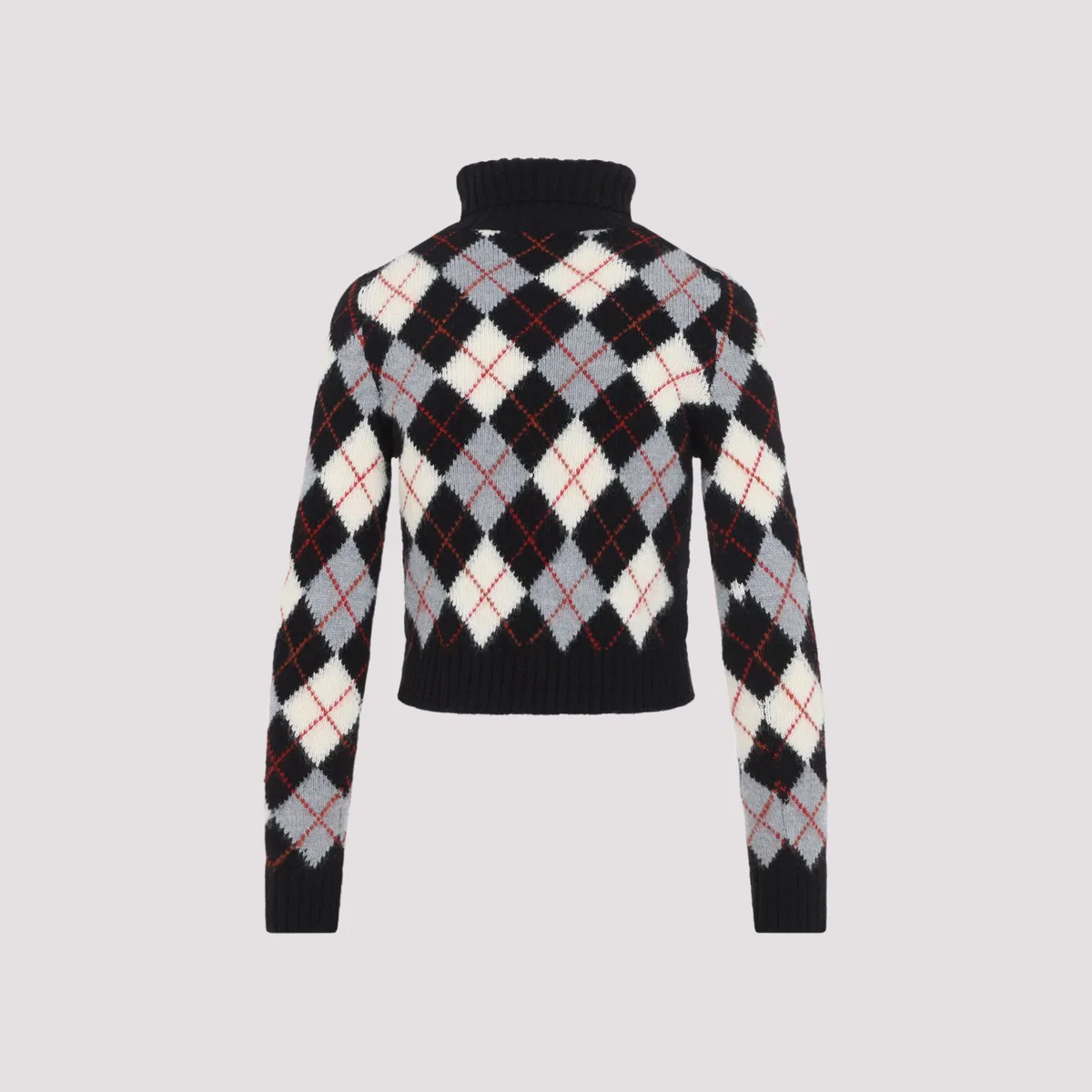 Celine Black White And Grey Wool Sweater