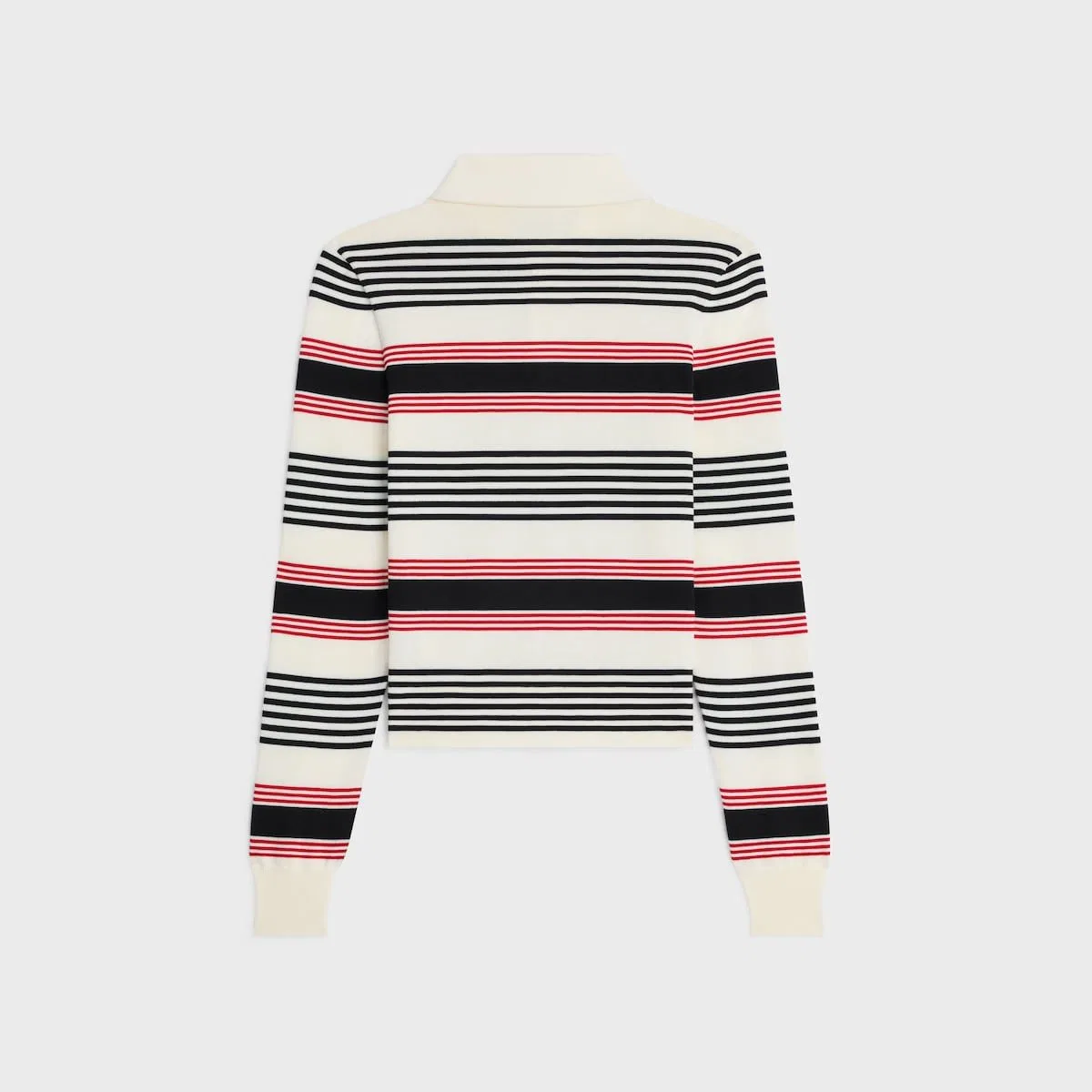 Celine Striped Polo Sweater