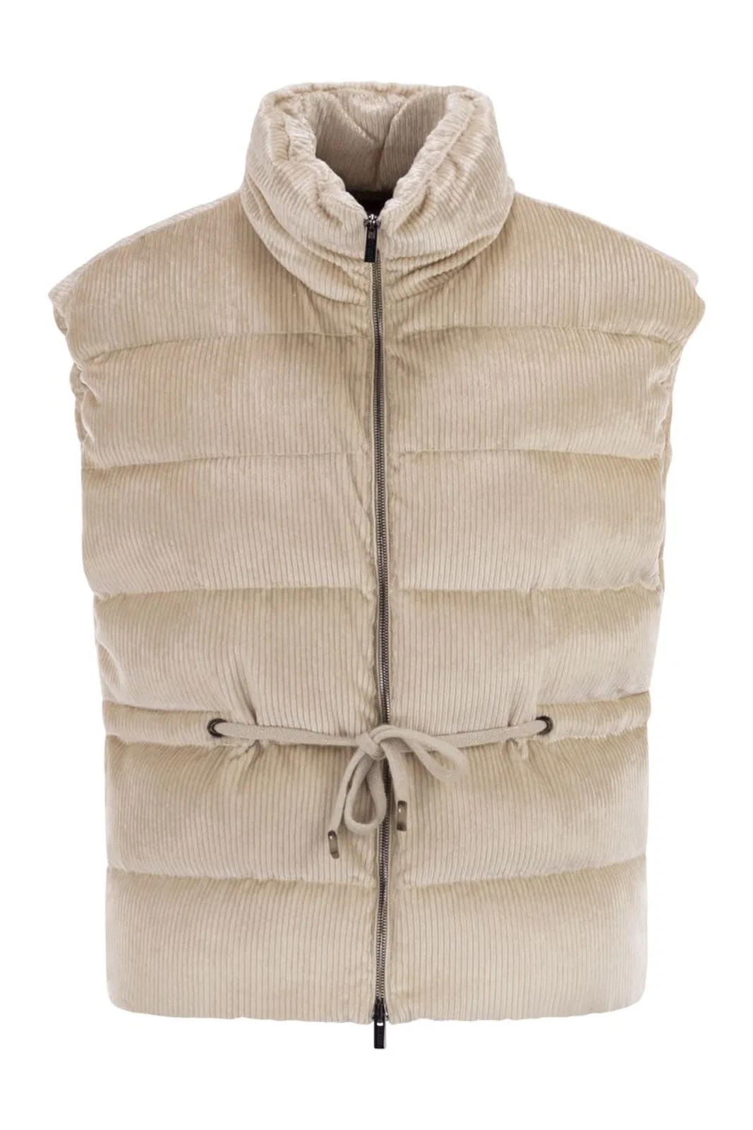 Peserico Down And Viscose Velvet Waistcoat