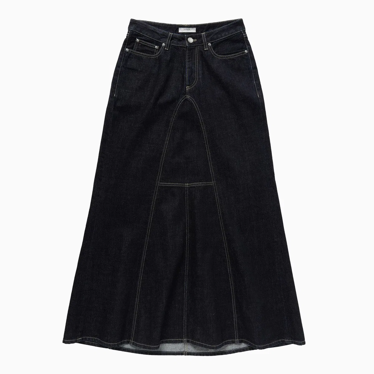 1989 studio Long Denim Skirt Dark Blue