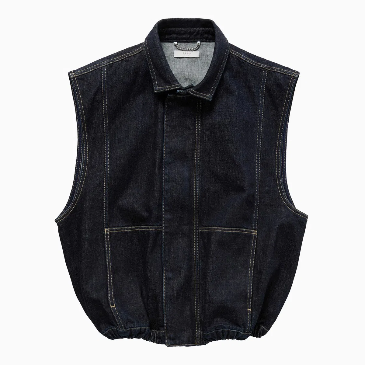 1989 studio Denim Vest Dark Blue