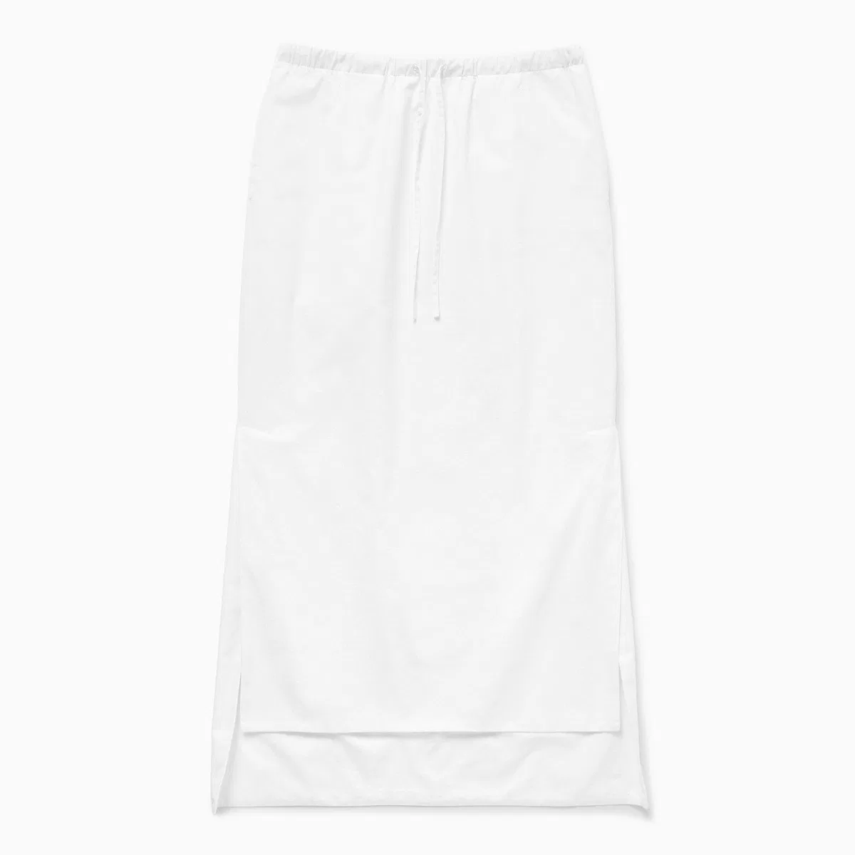1989 studio Long Asymmetric Skirt White