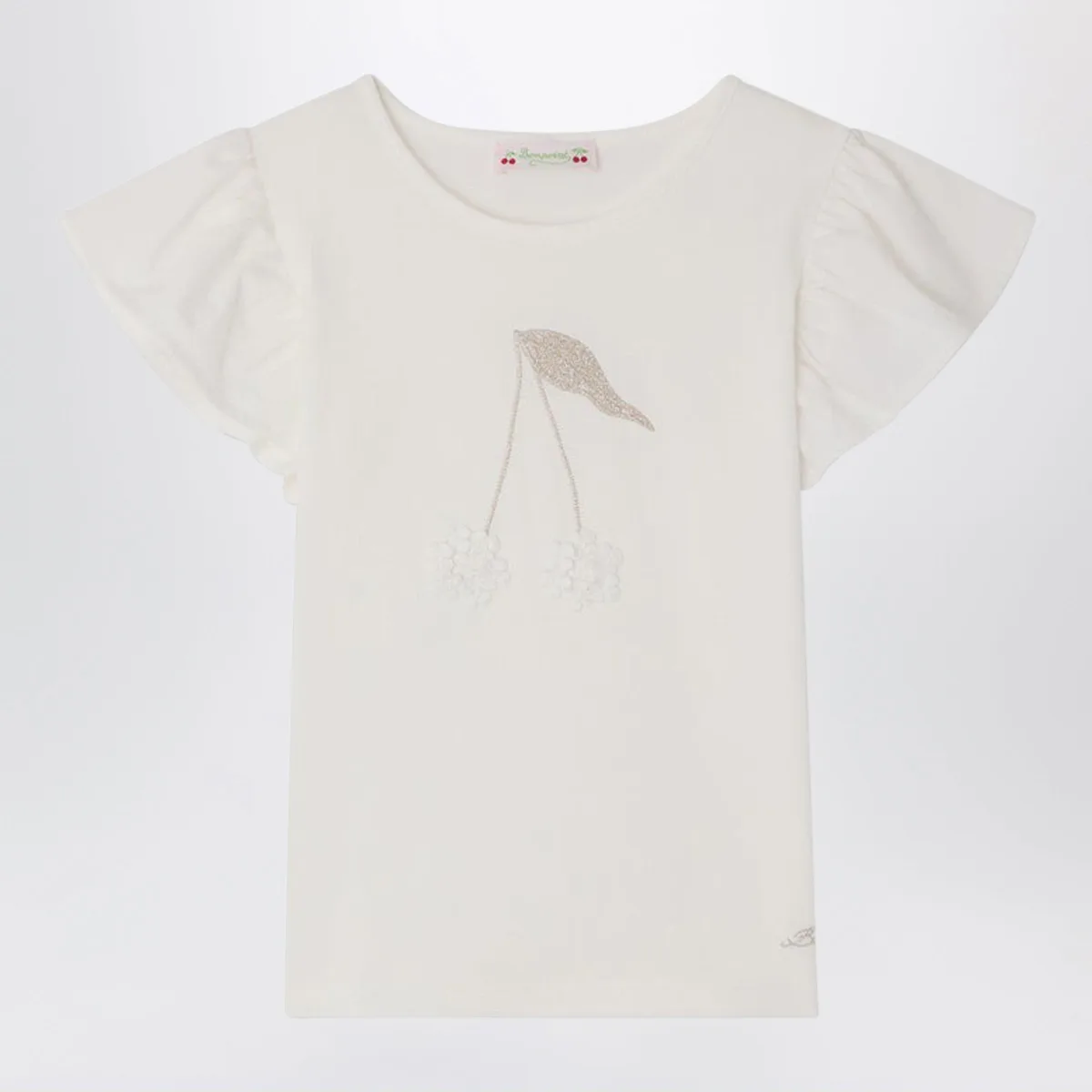 Bonpoint Emila White Cotton T-Shirt