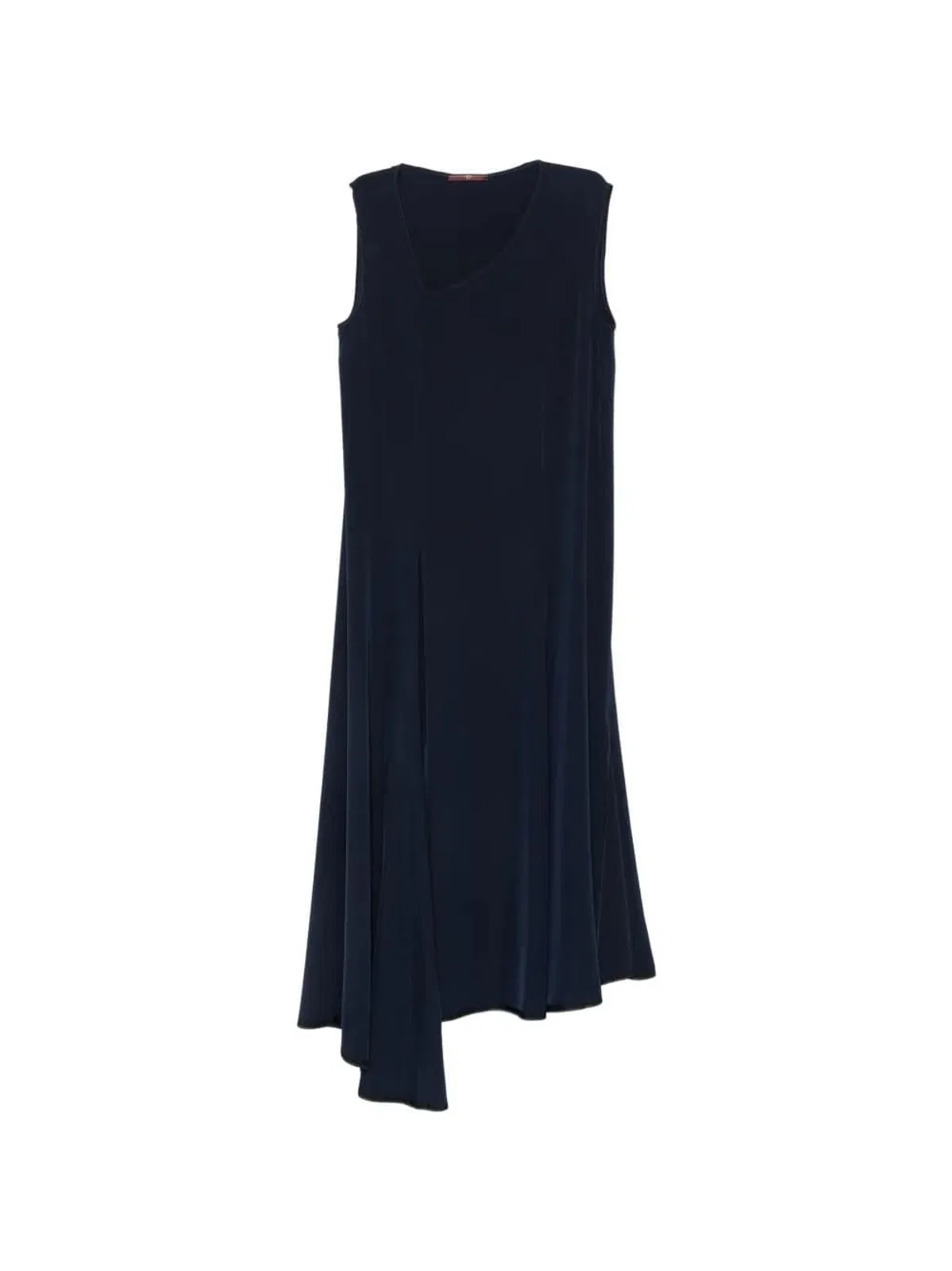 High Asymmetric-Neck Panelled Dress