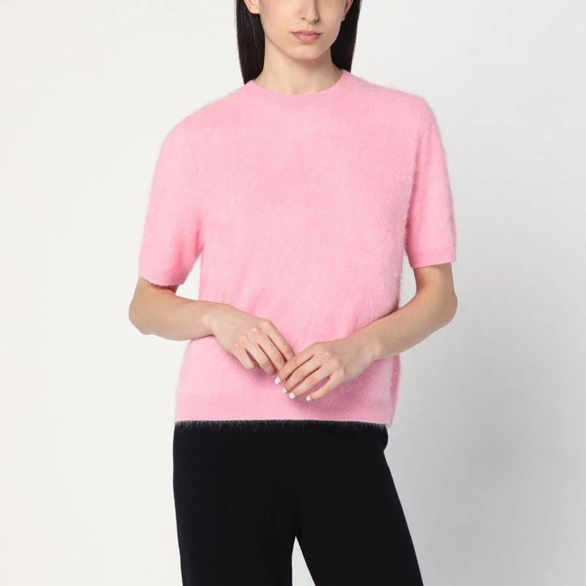 Soft Goat Pink Brushed Cashmere Sweater