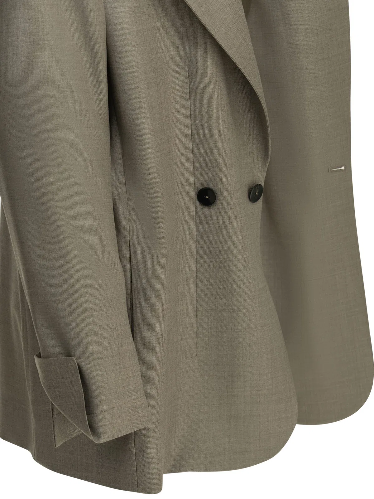 Sa Su Phi Brown Wool Silk Jacket