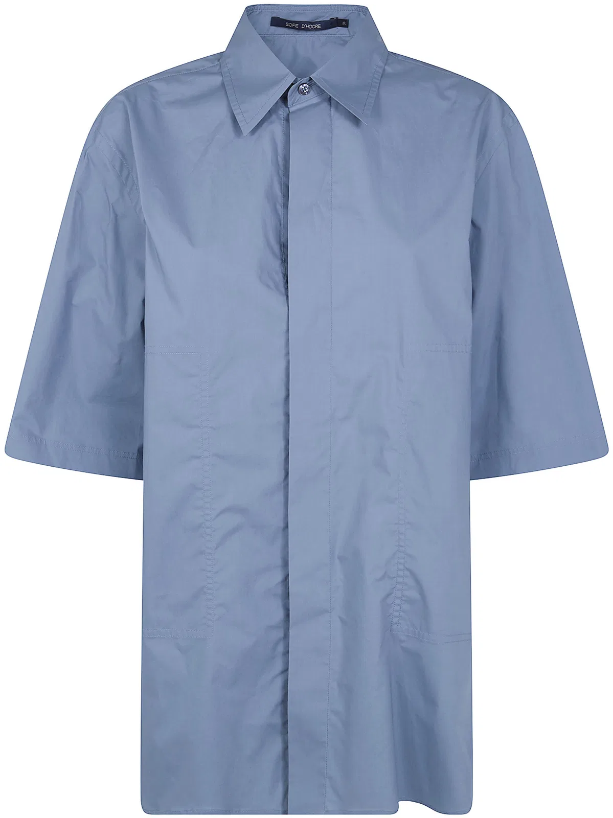 Sofie D Hoore "Bodhi" Short Sleeve Shirt With Hidden C