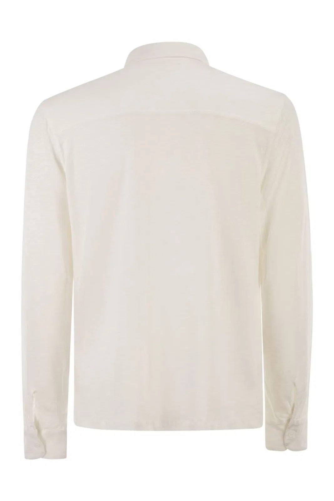 Majestic Stretch Linen Shirt With Front Button Fa