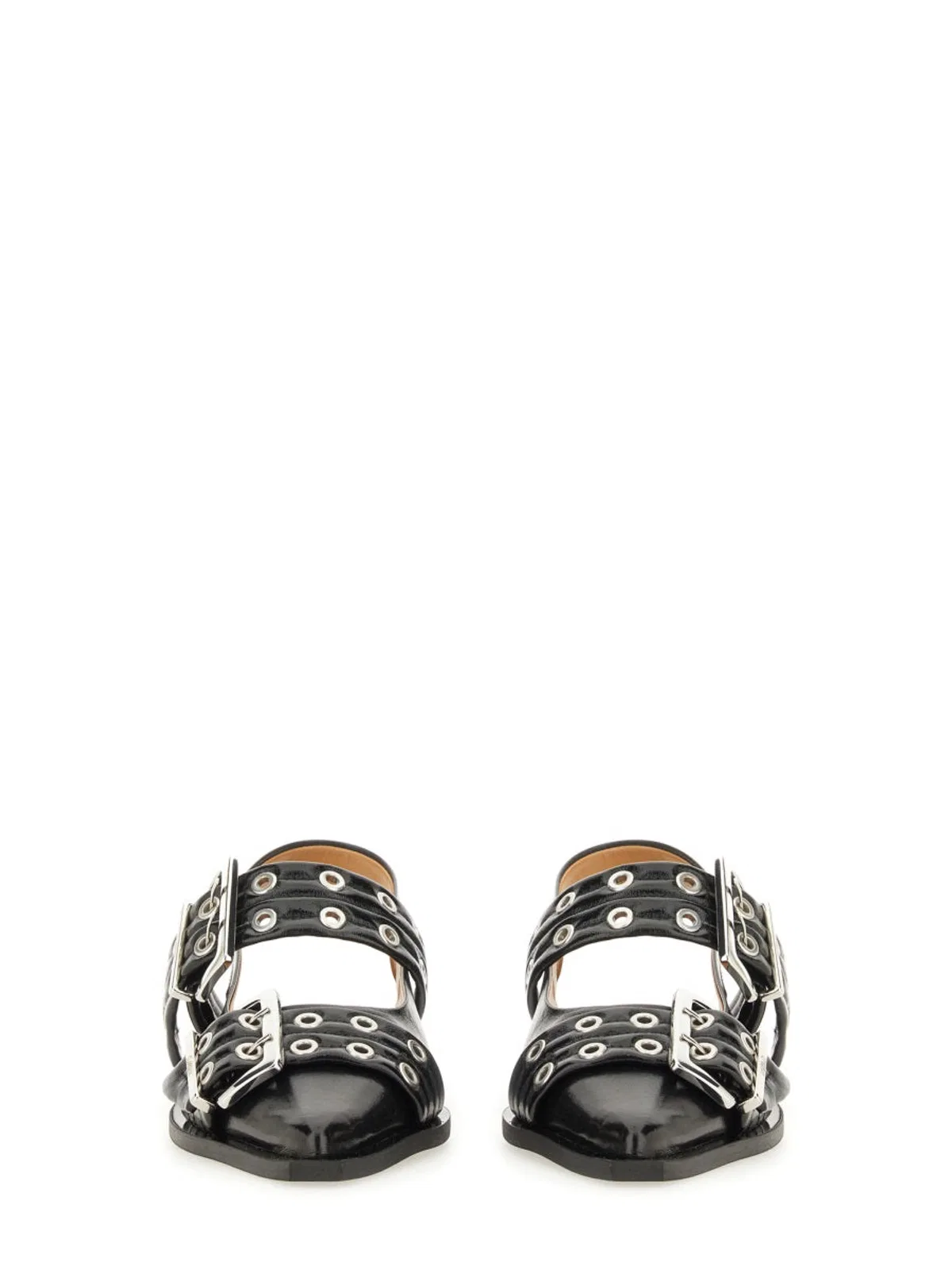 Ganni Buckle Ballet Pumps