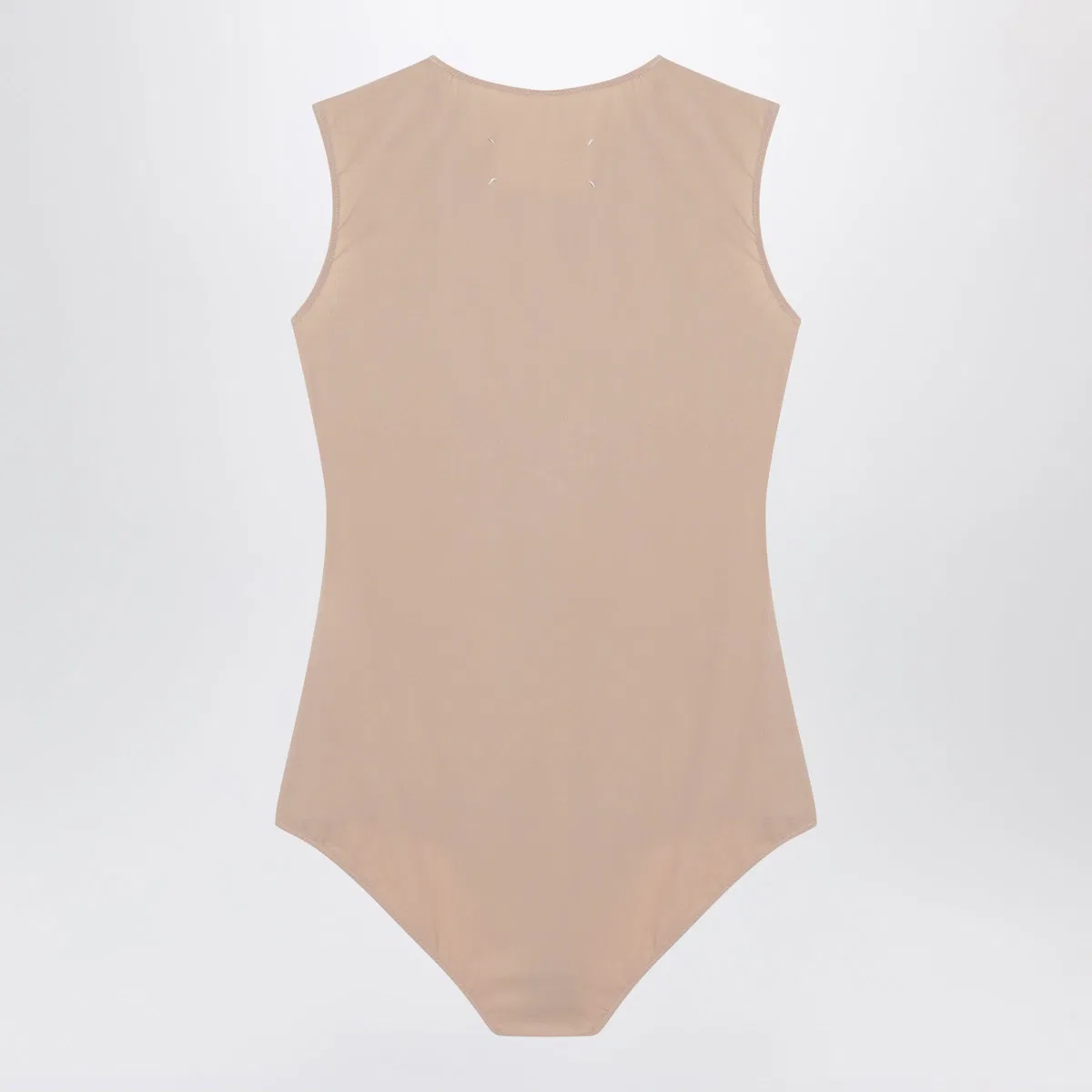 Maison Margiela Nude Bodysuit In Stretch Technical Jerse