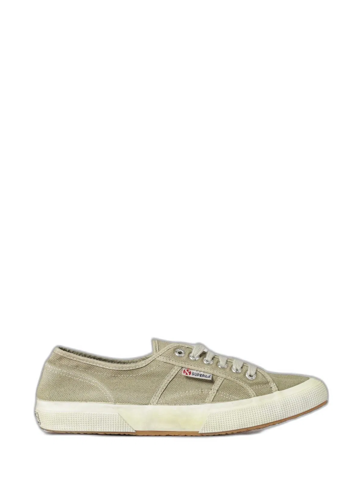 Superga Beige Cotton Flat Shoes
