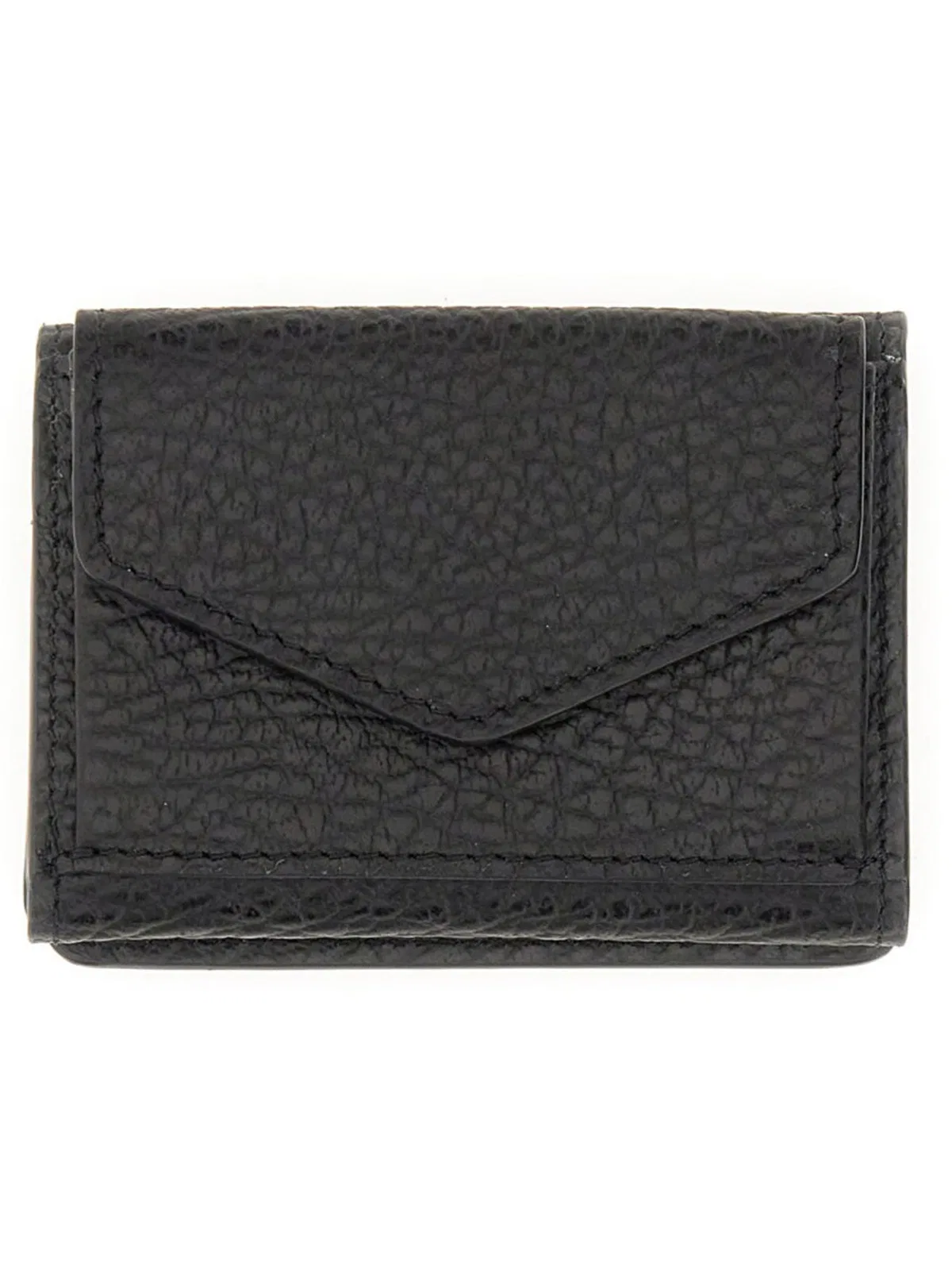Maison Margiela Black Leather Four Stitches Wallet