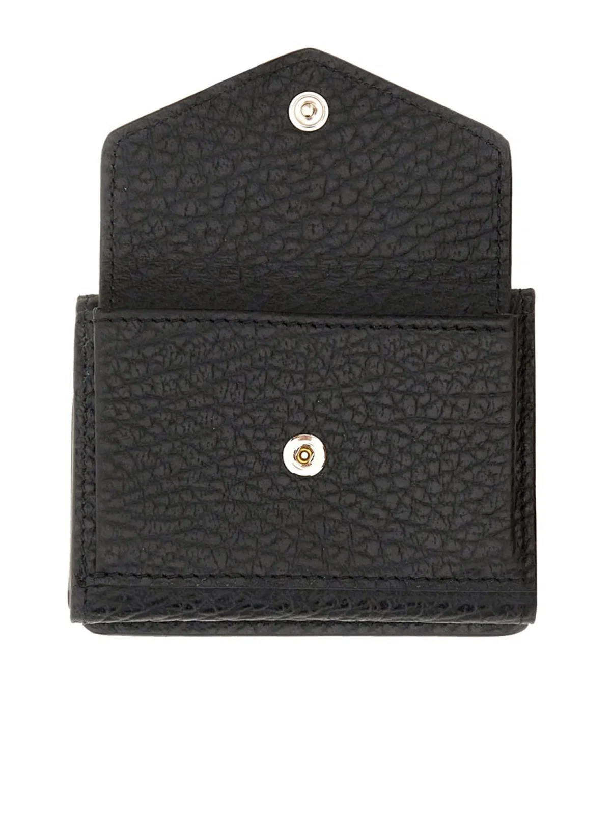 Maison Margiela Black Leather Four Stitches Wallet