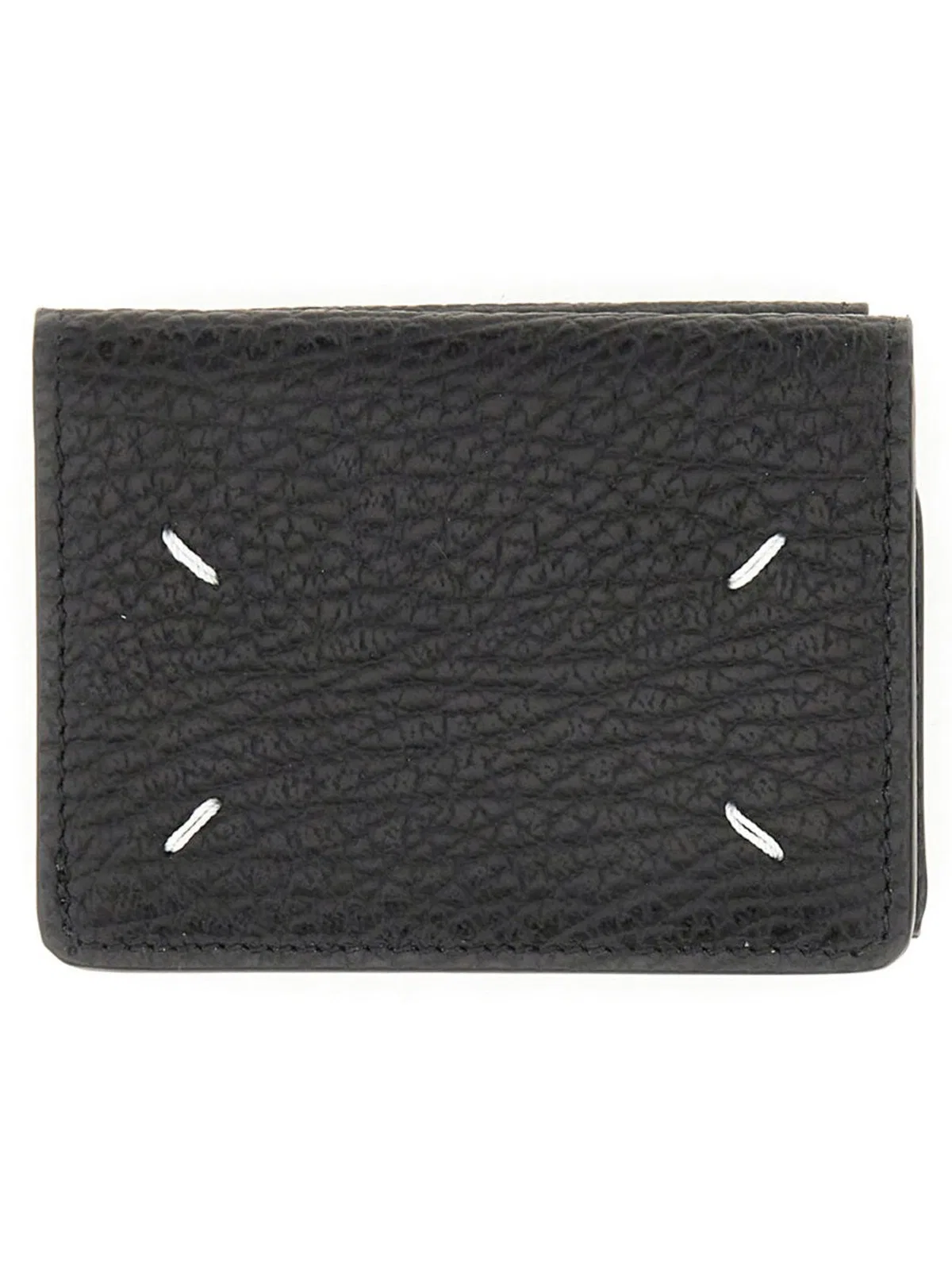 Maison Margiela Black Leather Four Stitches Wallet