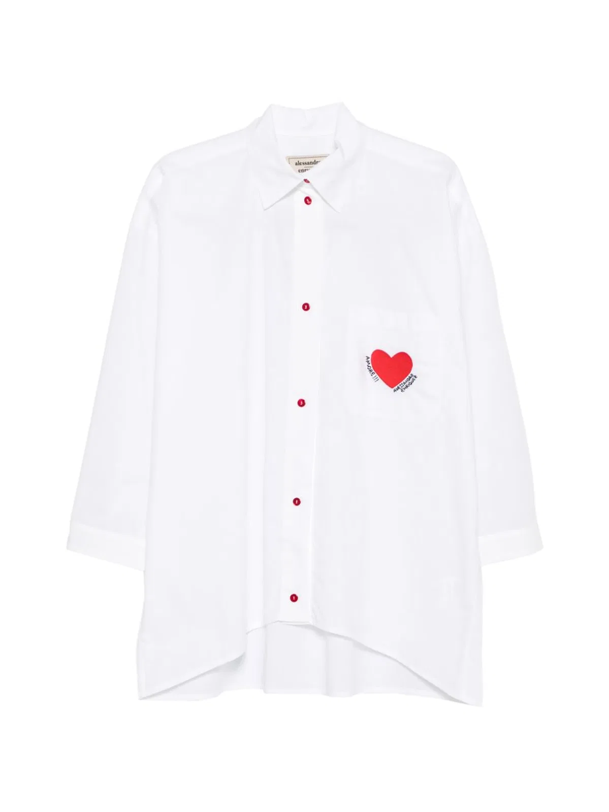 Alessandro Enriquez Heart Cotton Shirt