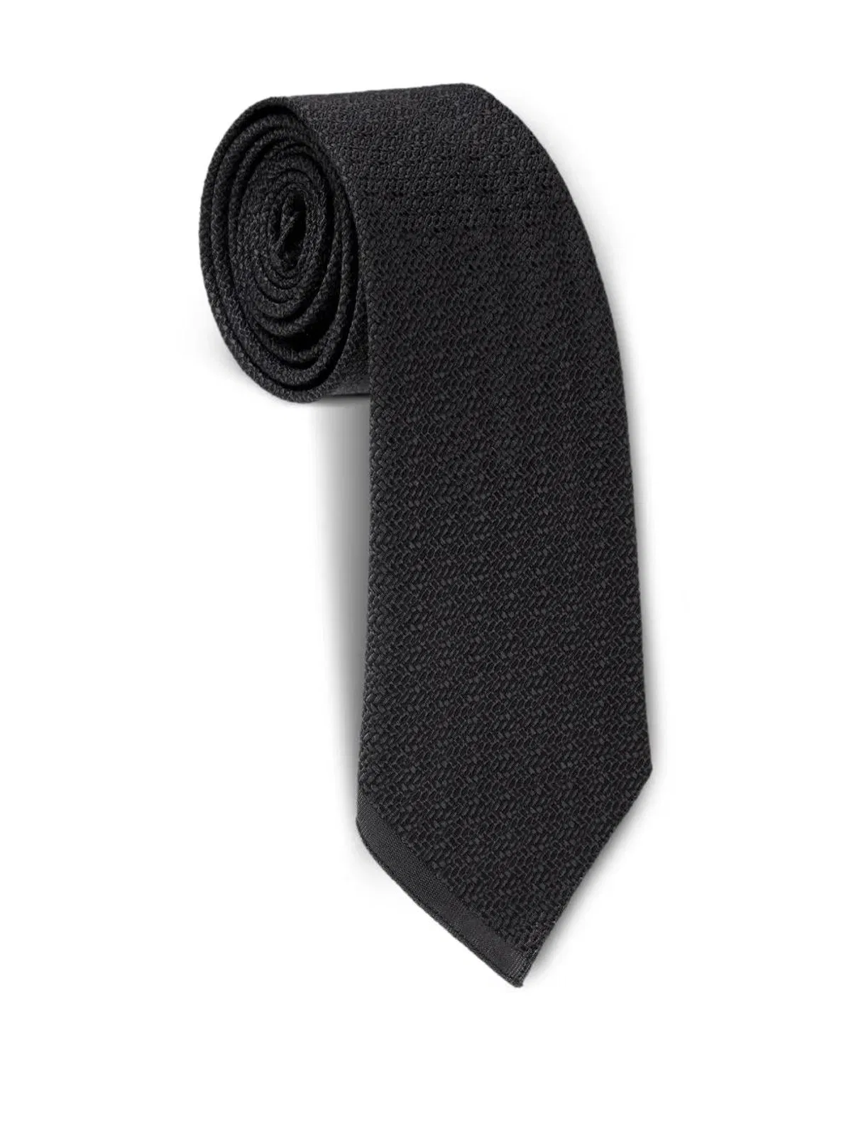 Maison Margiela Silk Tie With Textured Finish